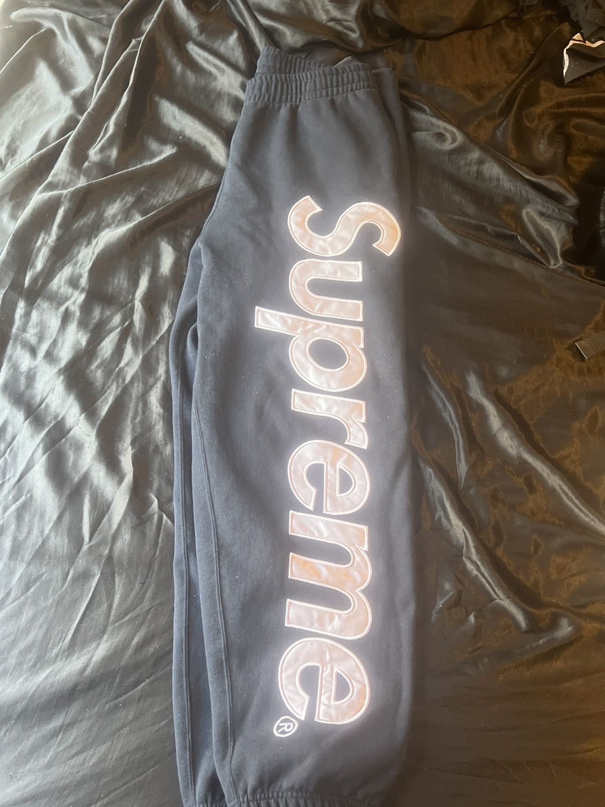 Supreme Supreme Satin Applique Sweatpants SS26 Size US 32 / EU 48 - 2 Thumbnail