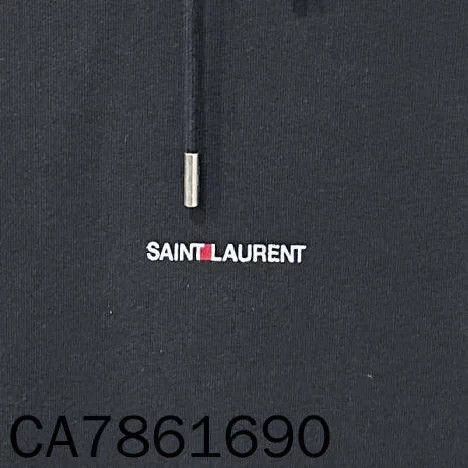 Saint Laurent Paris Saint Laurent Black Logo Hoodie M Size US M / EU 48-50 / 2 - 4 Thumbnail