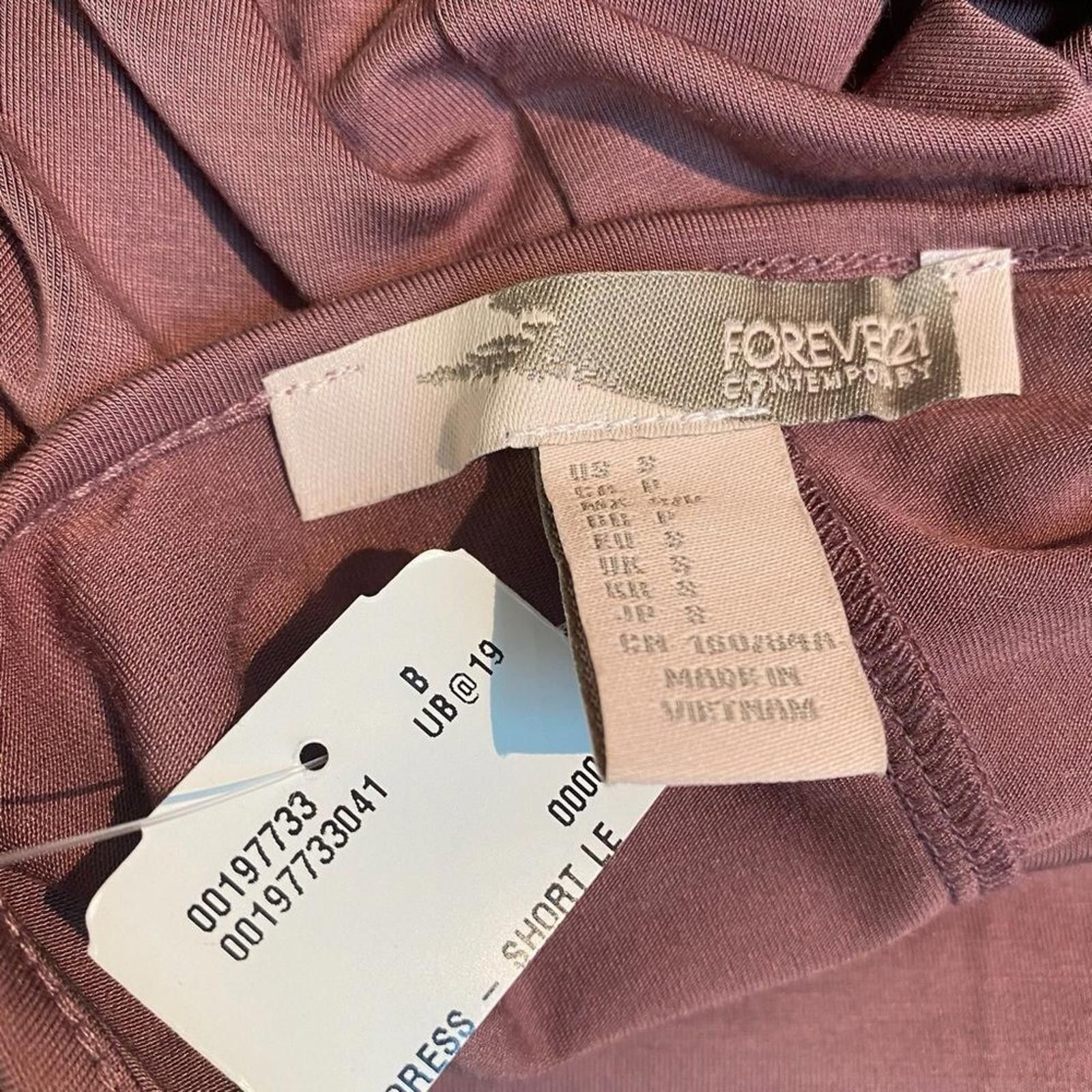 Forever 21 FOREVER 21 T-Shirt Dress Dusty Rose Size S NWT Modal Cozy Size S / US 4 / IT 40 - 7 Thumbnail