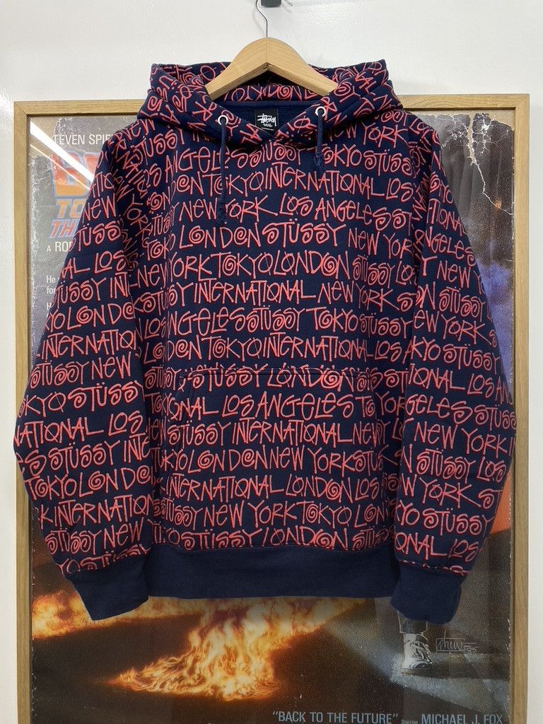 Stussy 10s Stussy International World Tour AOP Hoodie Size US S / EU 44-46 / 1 - 1 Thumbnail