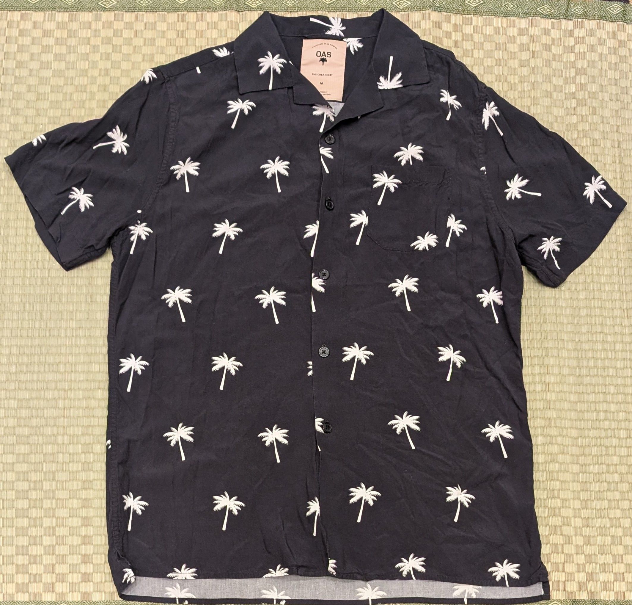 OAS OAS The Cuba Shirt Palm Pattern Size US M / EU 48-50 / 2 - 1 Thumbnail