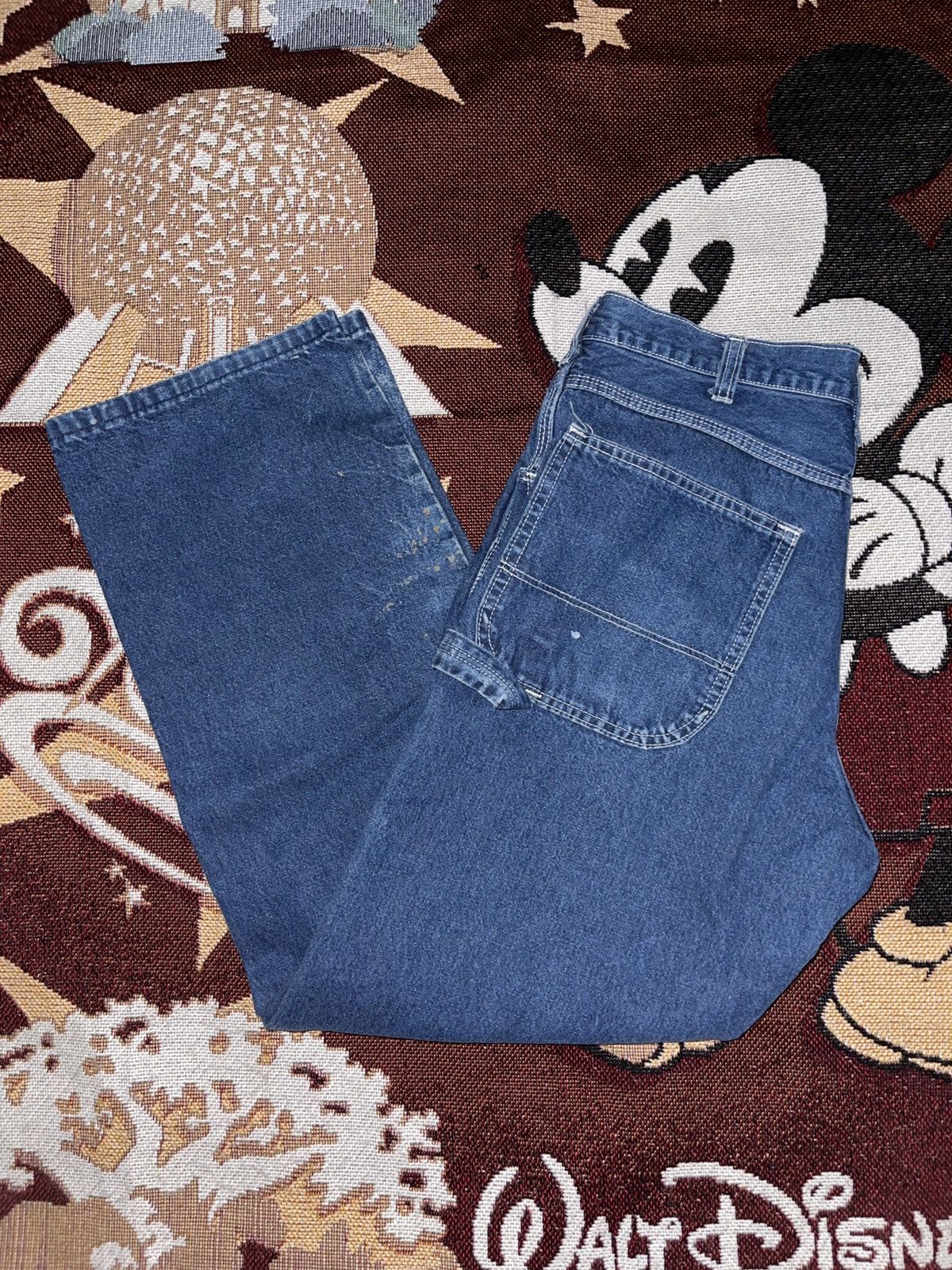 Vintage Vintage 90s Dickies Denim Carpenter Jeans 33x30 Size US 33 - 3 Thumbnail