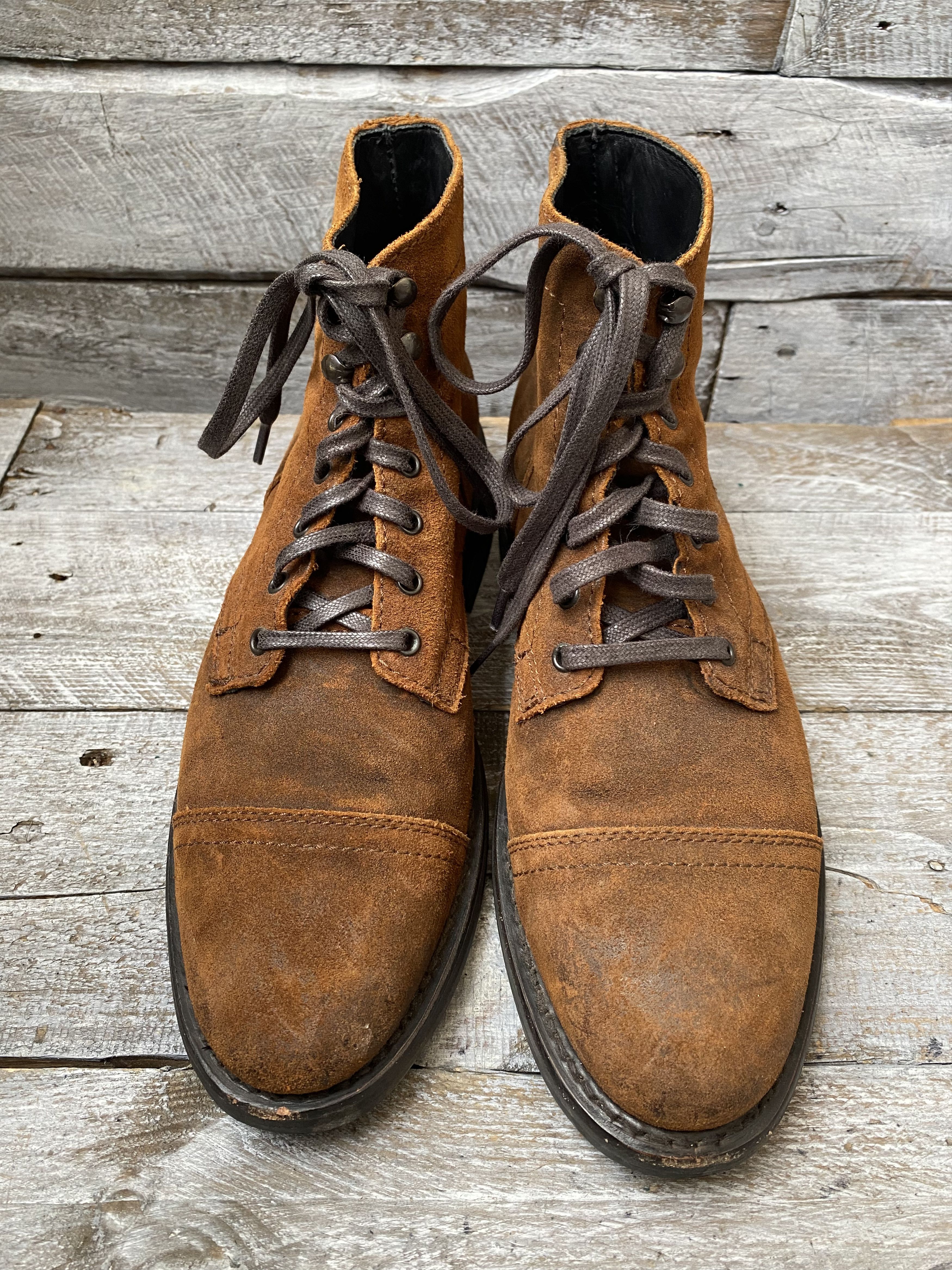 Thursday Boot Company Thursday's mustard brown suede boots sz 7.5 Size US 7.5 / EU 40-41 - 3 Thumbnail
