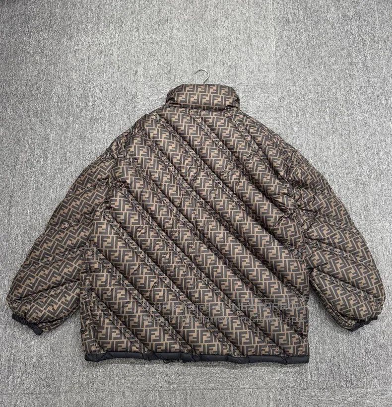 Fendi Fendi Double F Logo Embossed Down Jacket Size US M / EU 48-50 / 2 - 2 Thumbnail