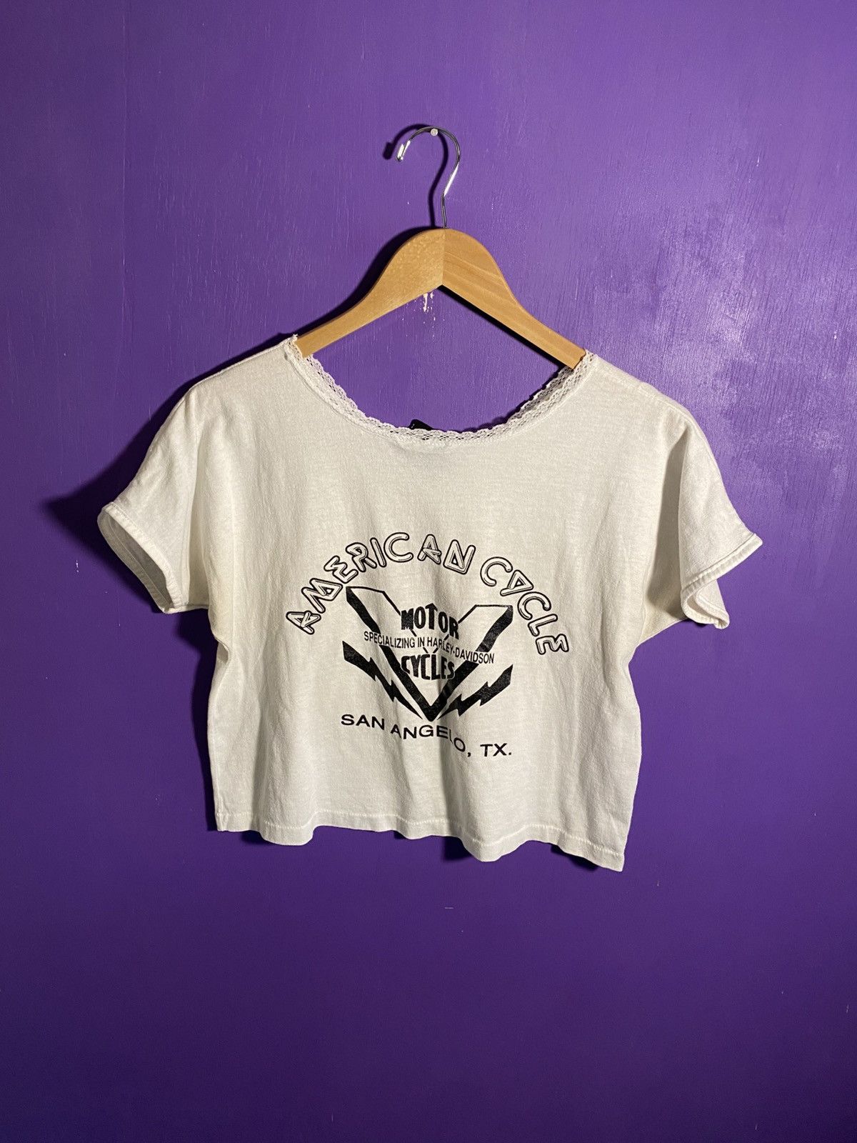 Harley Davidson Vintage 1991 Harley davidson feather logo crop top Size M / US 6-8 / IT 42-44 - 2 Thumbnail