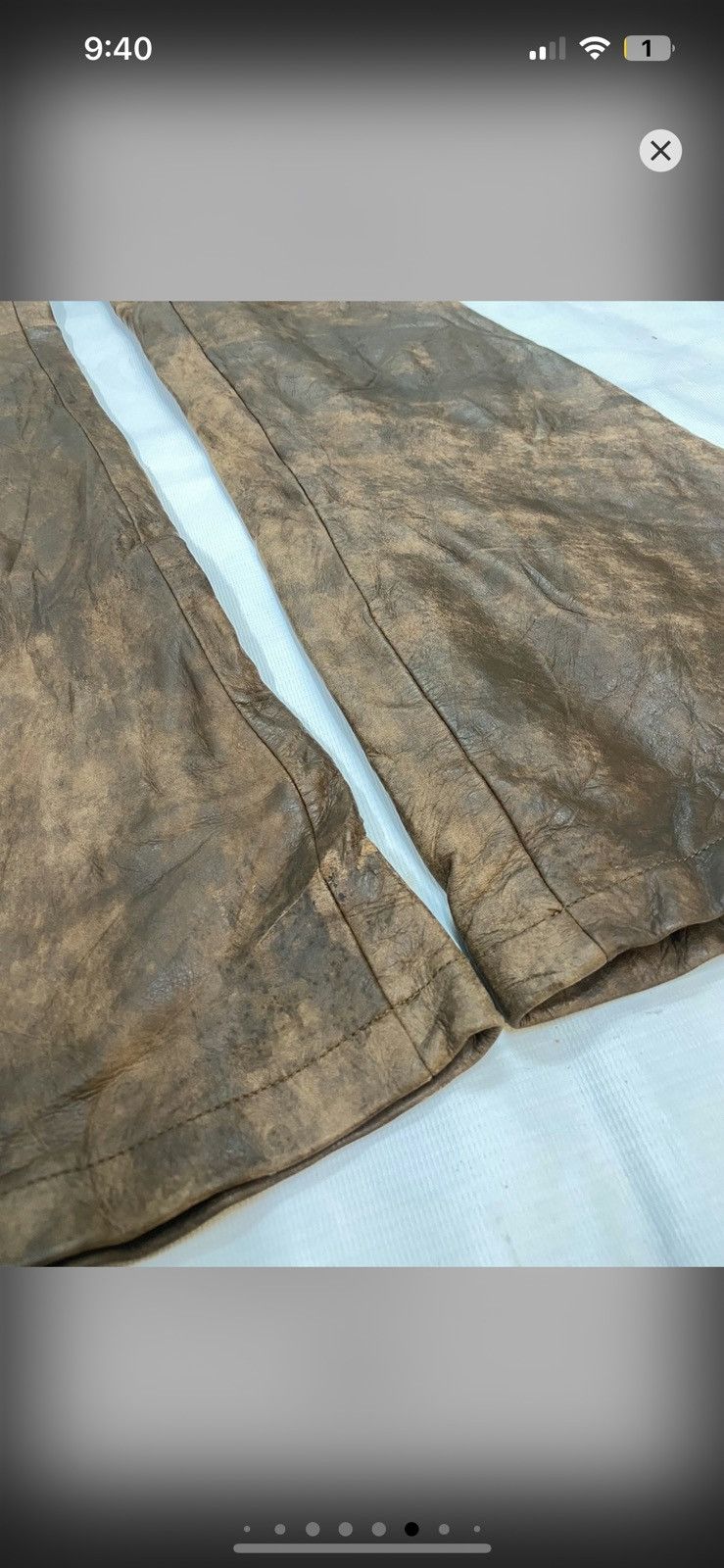 Tornado Mart BULL LEATHER FLARES Size US 27 - 5 Thumbnail