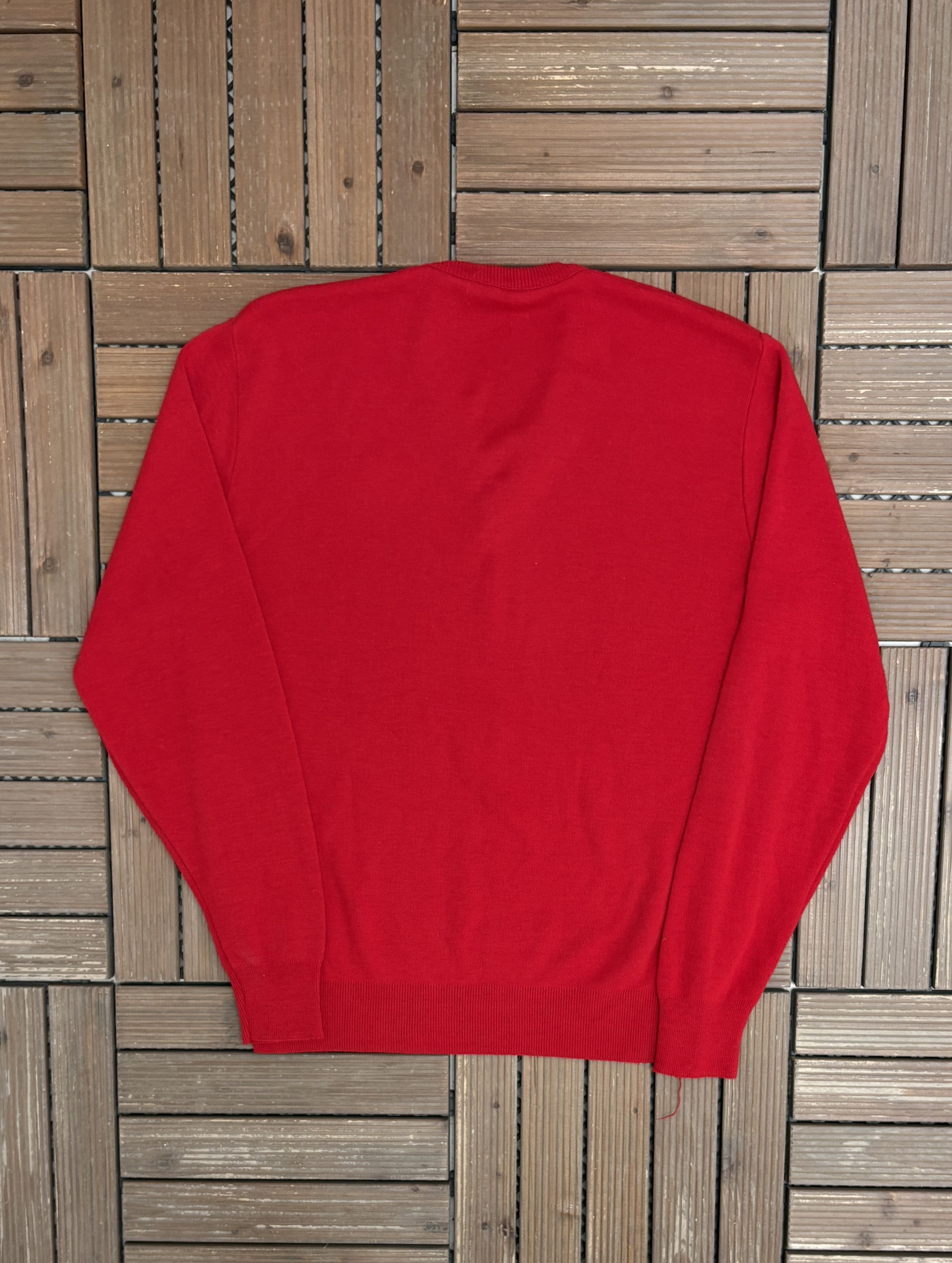 Vintage General Electric Vintage Red Knit Sweater Size US L / EU 52-54 / 3 - 4 Thumbnail