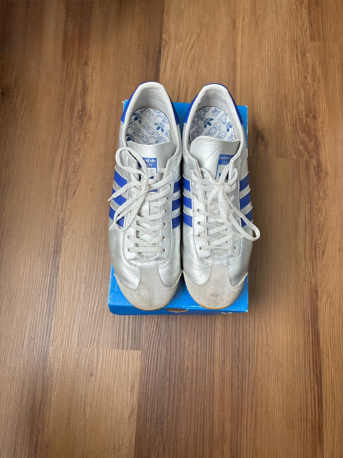 Adidas Adidas Country Silver and Blue Size US 10.5 / EU 43-44 - 2 Thumbnail