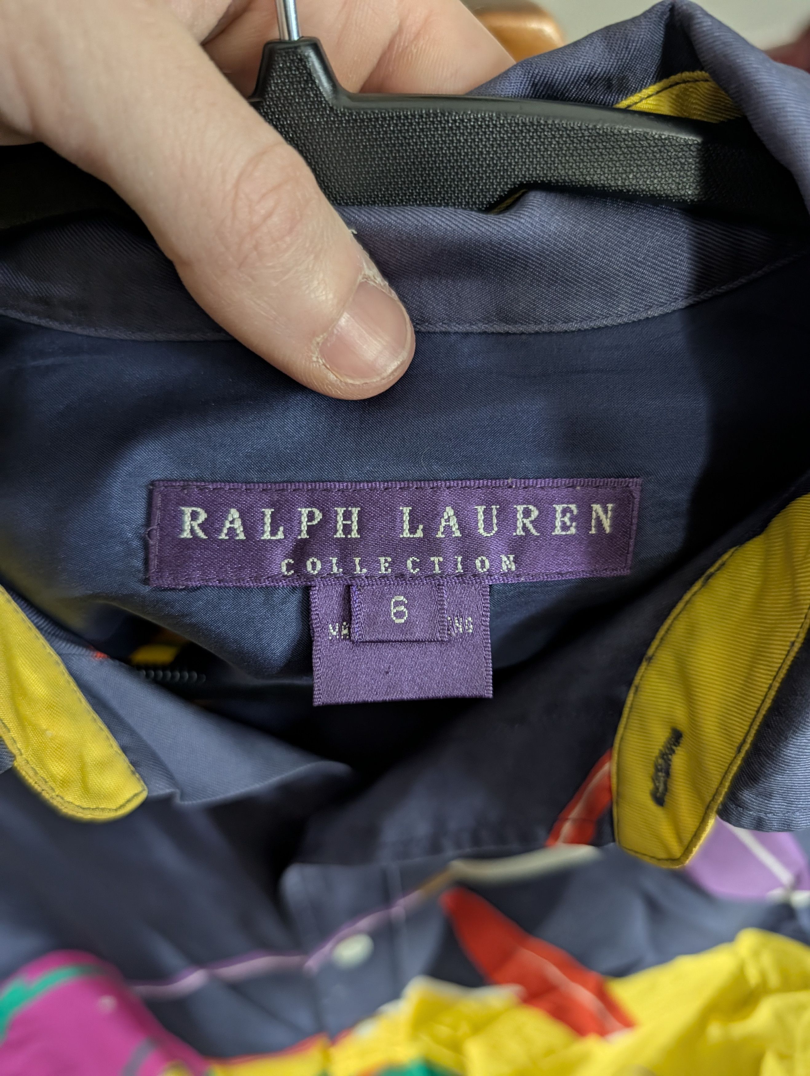 Ralph Lauren Purple Label 100% silk polo equestrian harness pattern button-up shirt Size M / US 6-8 / IT 42-44 - 11 Thumbnail