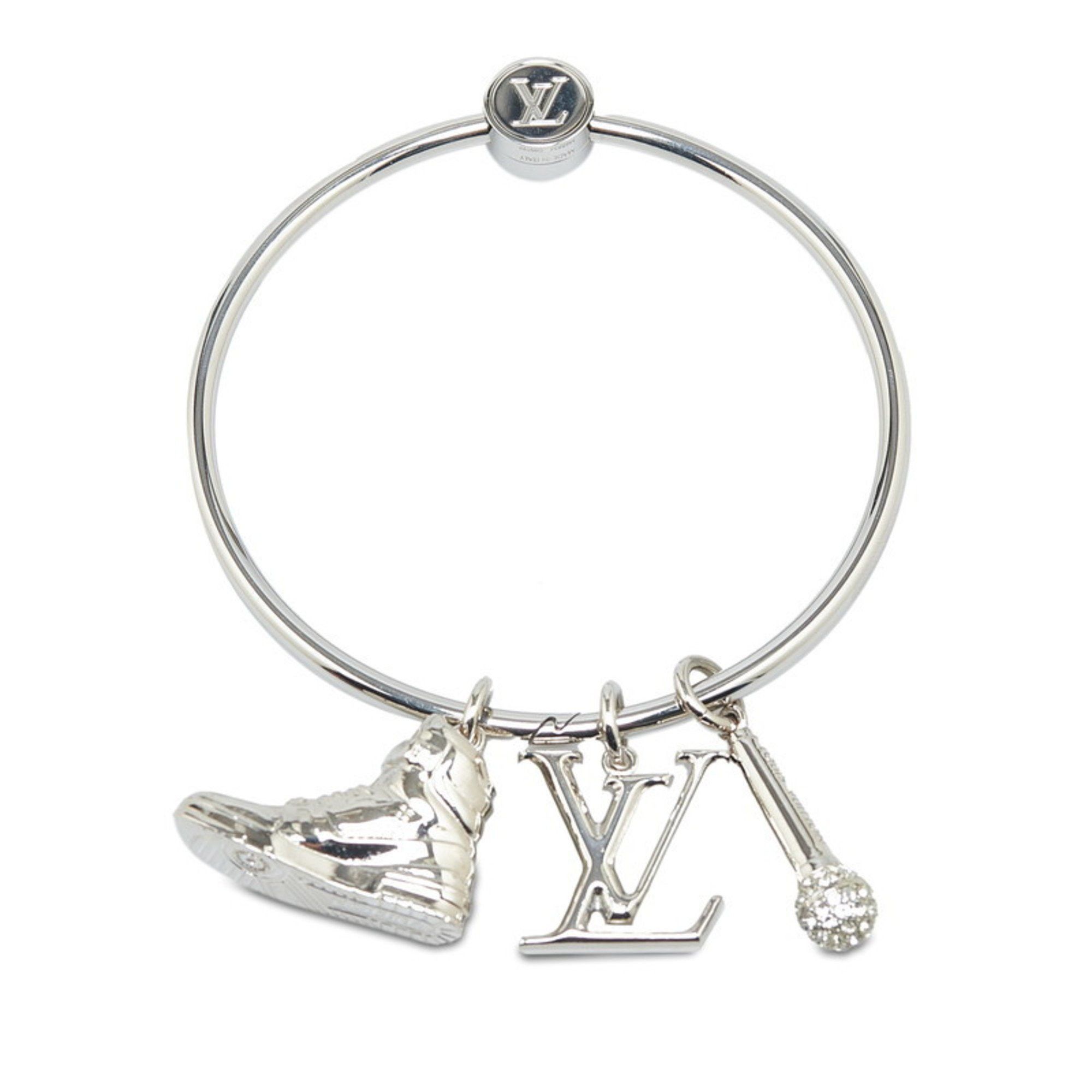 Louis Vuitton Louis Vuitton Porte Cle Round Ring Key Holder M68854 Silver Metal Women's LOUIS VUITTON Size ONE SIZE - 1 Thumbnail