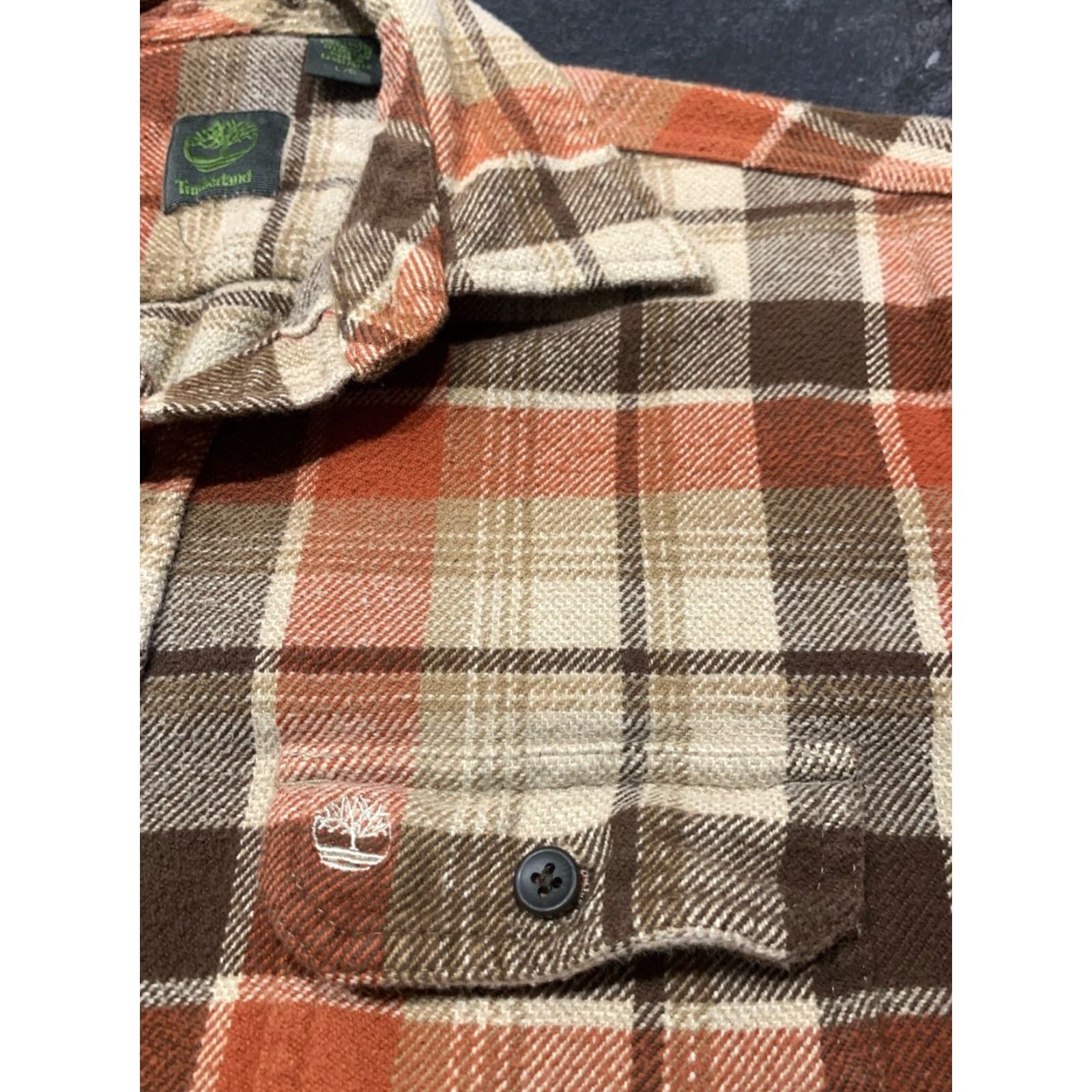 Timberland Timberland Men's Large L Plaid Flannel Button Up Shirt Multicolor Size US L / EU 52-54 / 3 - 3 Thumbnail