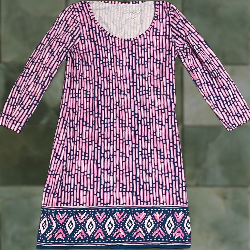 Lilly Pulitzer VINTAGE Lilly Pulitzer Beacon Dress “Slathouse Stripe Engineer” XS/ S? Size S / US 4 / IT 40 - 1 Thumbnail