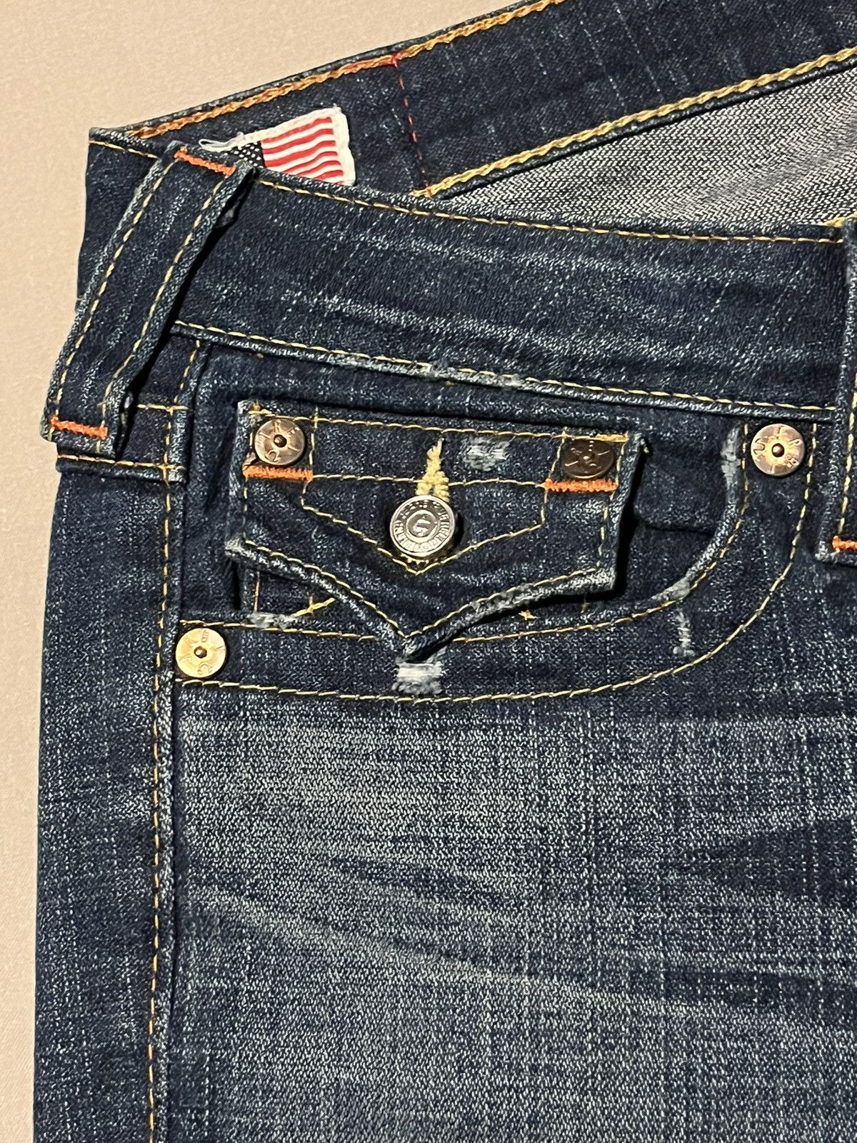 True Religion Vintage True Religion Brand Jeans Billy Straight Denim USA Size 29" - 7 Thumbnail