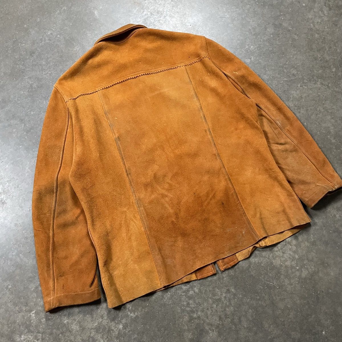 Vintage Vintage 1960s Western Suede Cowhide Leather Jacket Size US M / EU 48-50 / 2 - 8 Thumbnail