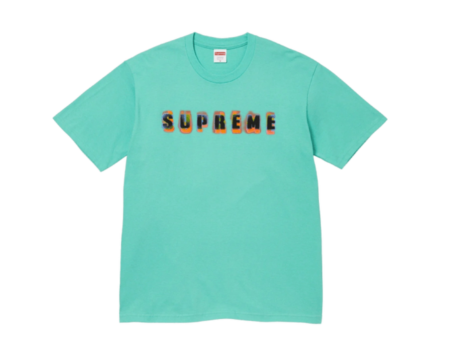 image of Hypebeast x Supreme Stencil Tee Teal • Xl, Men's