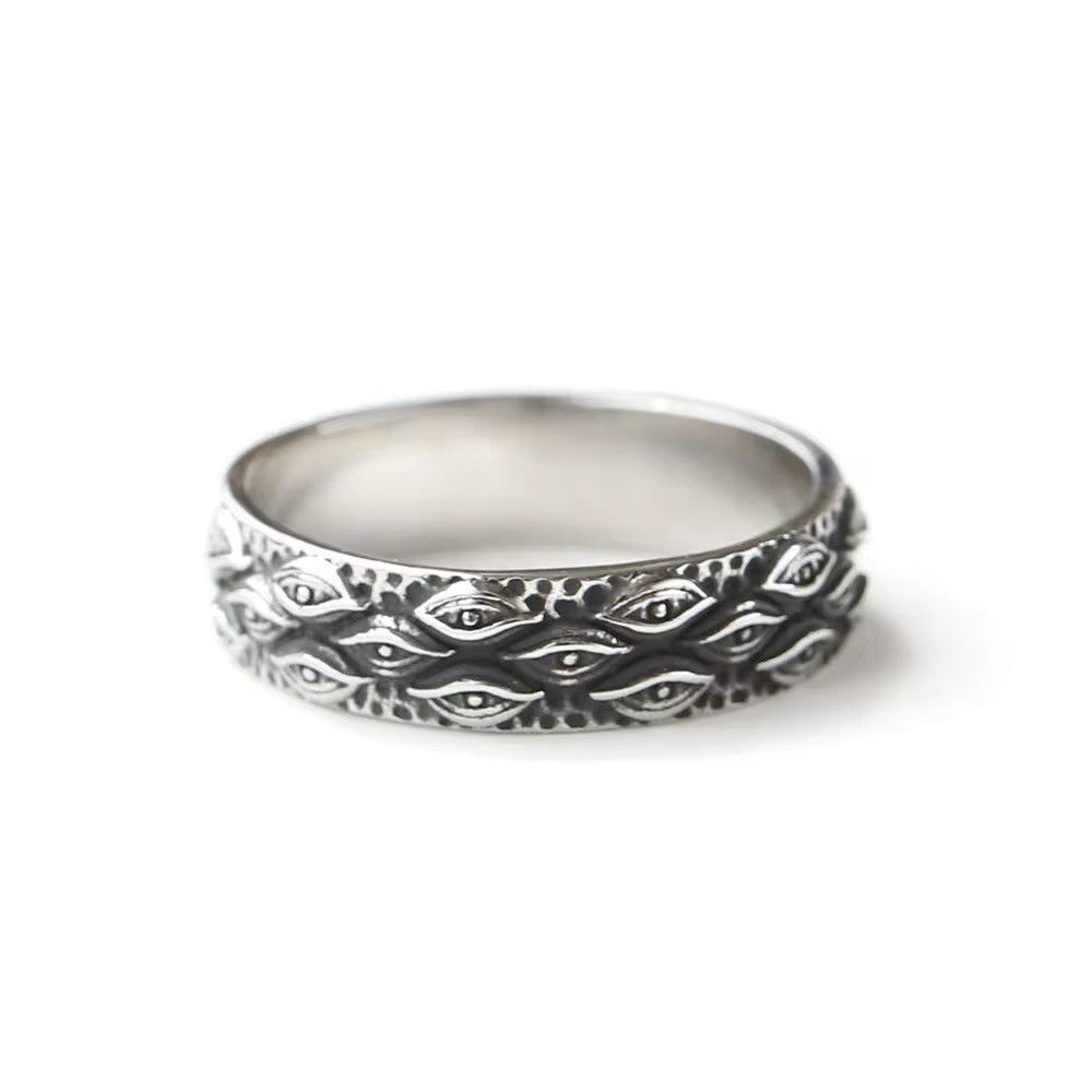 Jewelry Carved Eyes Ring (size 7-13) Size ONE SIZE - 4 Thumbnail