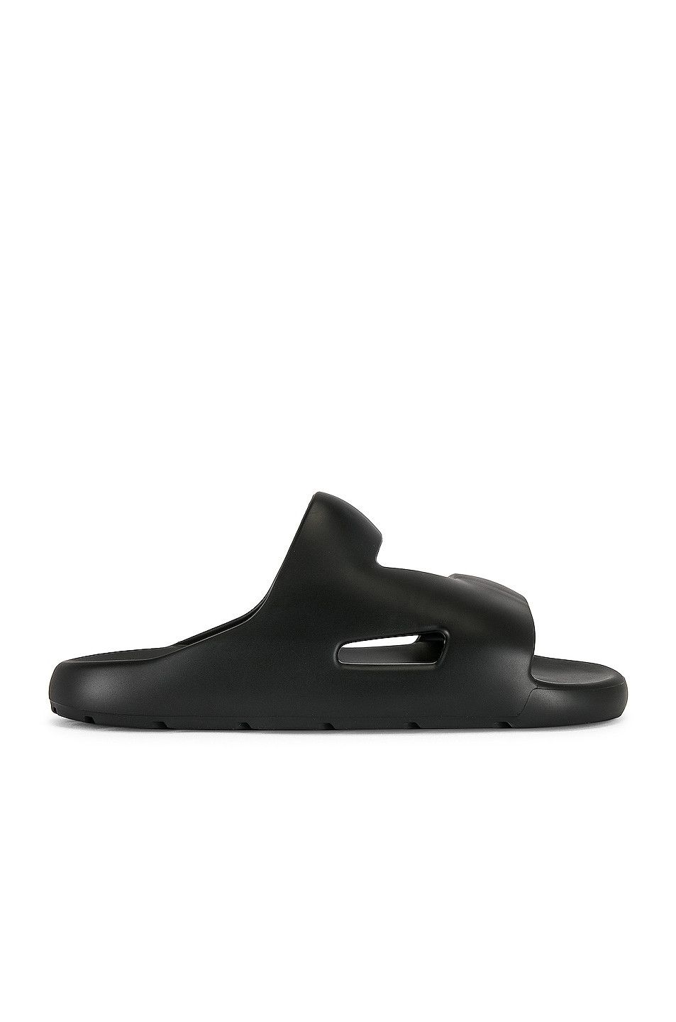 Bottega Veneta Band Rubber Slide Sandals in black Size US 7 / EU 40 - 1 Thumbnail