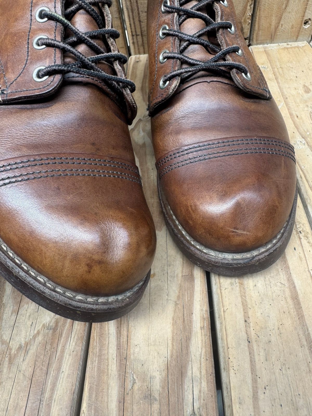 Red Wing Red Wing 8111 iron ranger Brown leather Boots UK 7.5 D Size US 8.5 / EU 41-42 - 4 Thumbnail