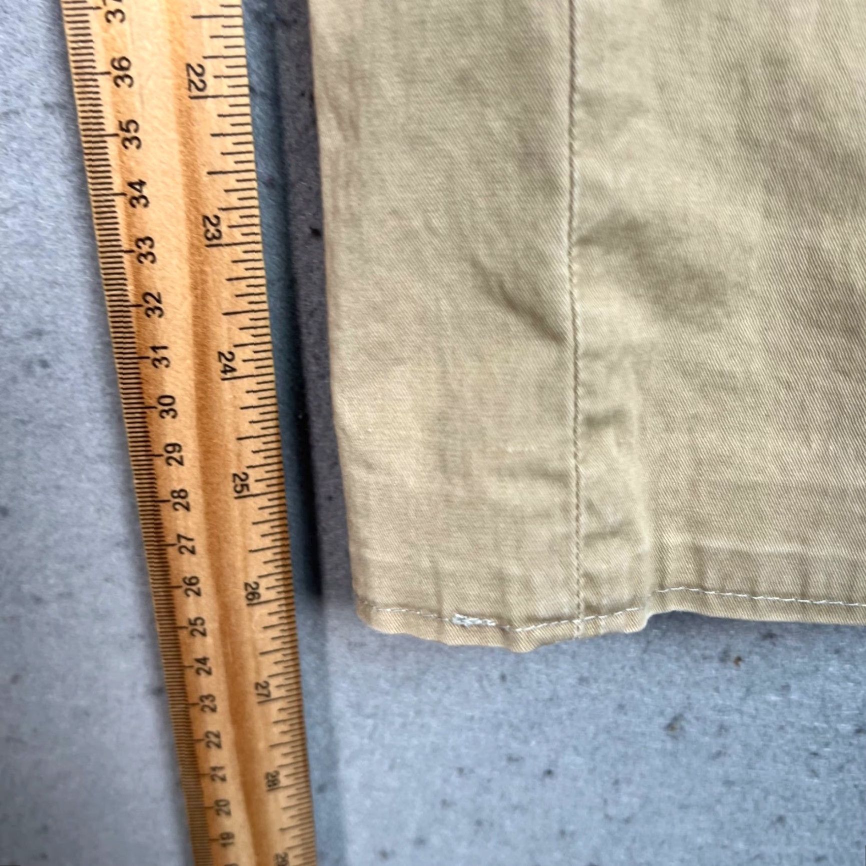 Vintage Pence Mens Pants Dress Beige Cotton Blend Pleated 30 Inch Waist 44 Regular In Italy Formal Size US 44 / EU 60 - 7 Thumbnail