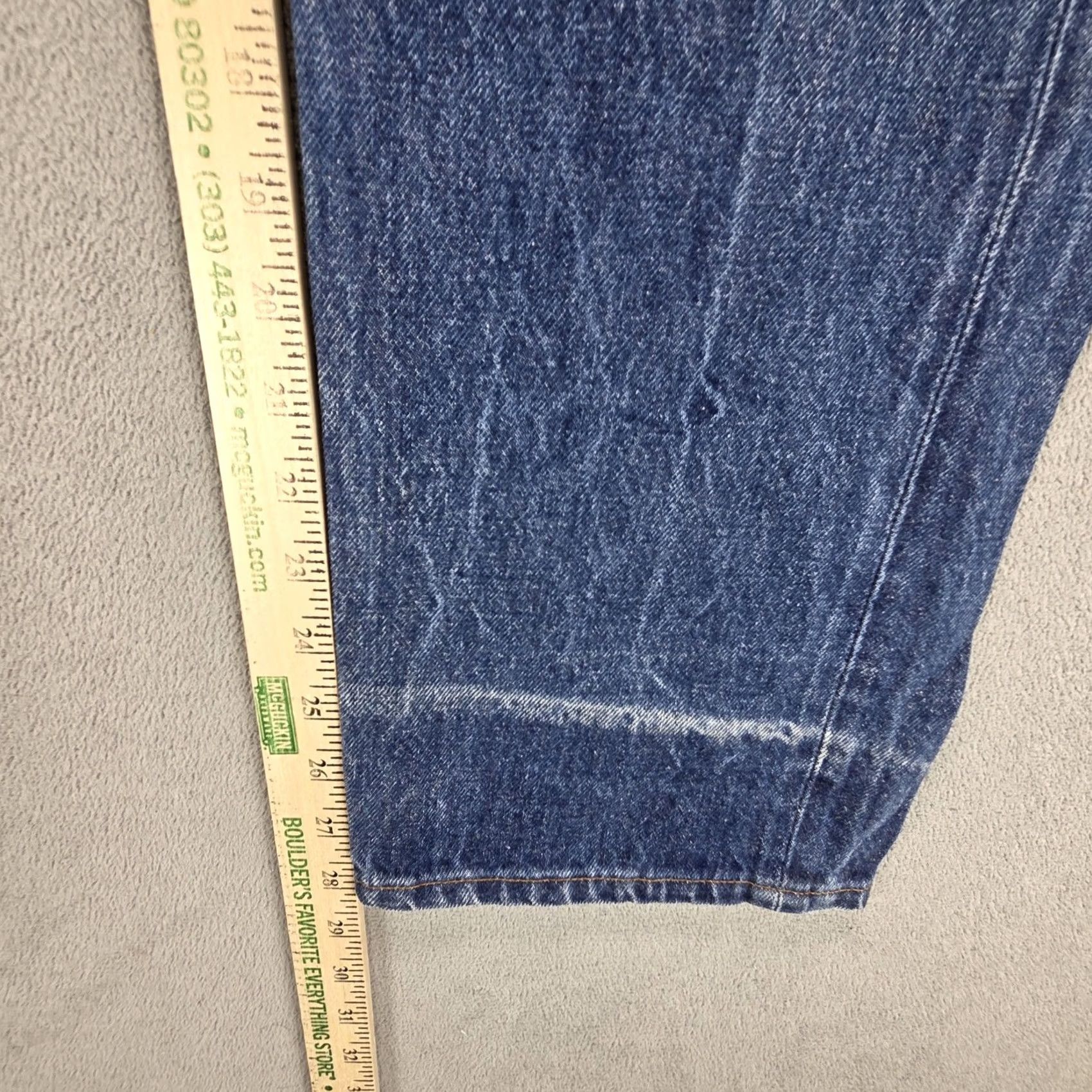 Levi's VTG Levi's 501 Jeans Mens Blue Regular 30x28 Distressed Denim 80s USA Made Button Pockets Logo Vintage Mens Size US 30 / EU 46 - 4 Thumbnail
