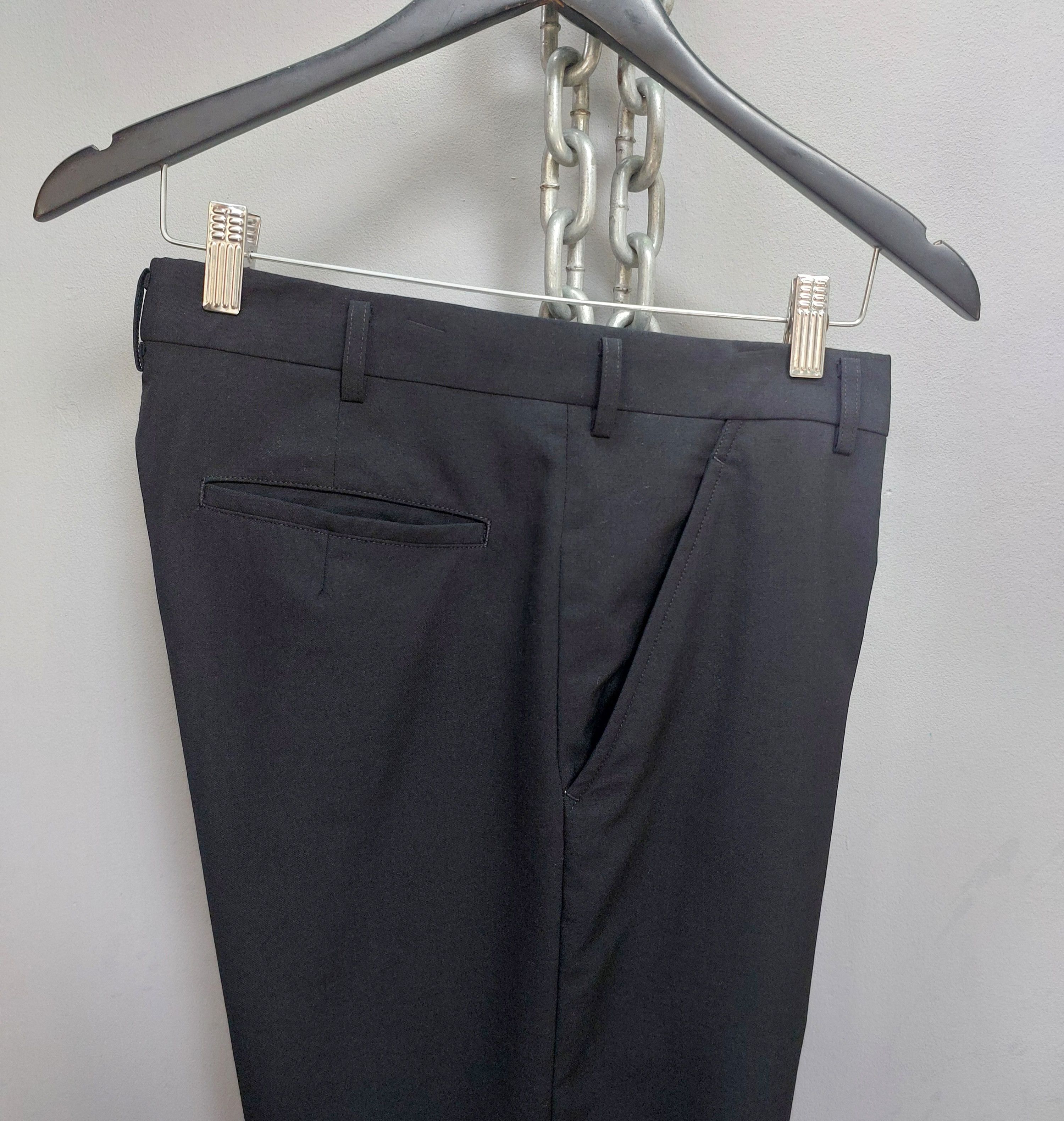 Comme des Garcons Homme Comme des Garcons Homme Plus AD 2012 Flat Front Wool Pants Size US 34 / EU 50 - 5 Thumbnail