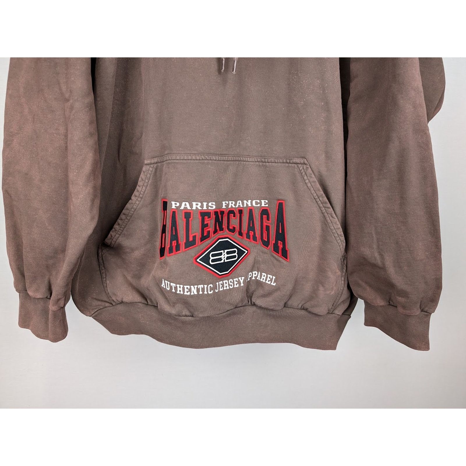 Balenciaga o1rshd1 Oversize Hoodie in Brown Size US S / EU 44-46 / 1 - 6 Thumbnail
