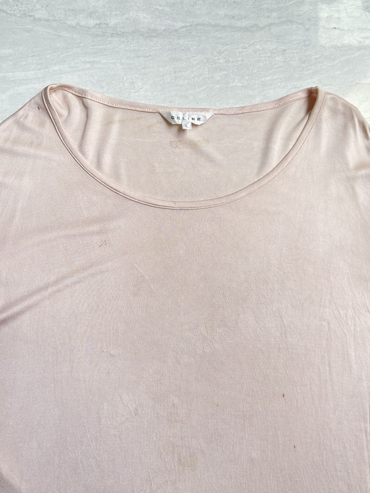Celine CELINE Pink Long Sleeve T-shirt Size US M / EU 48-50 / 2 - 5 Thumbnail