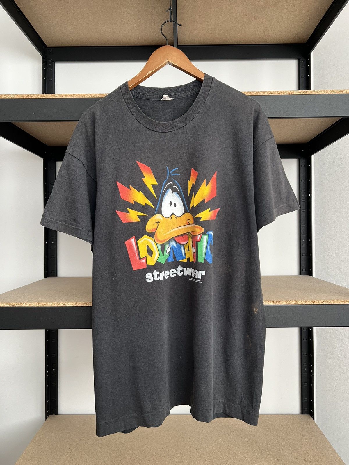 Cartoon Network Vintage 1992 Daffy Duck Looney Tunes Warner Bros Cartoon Tee Size US XL / EU 56 / 4 - 1 Thumbnail