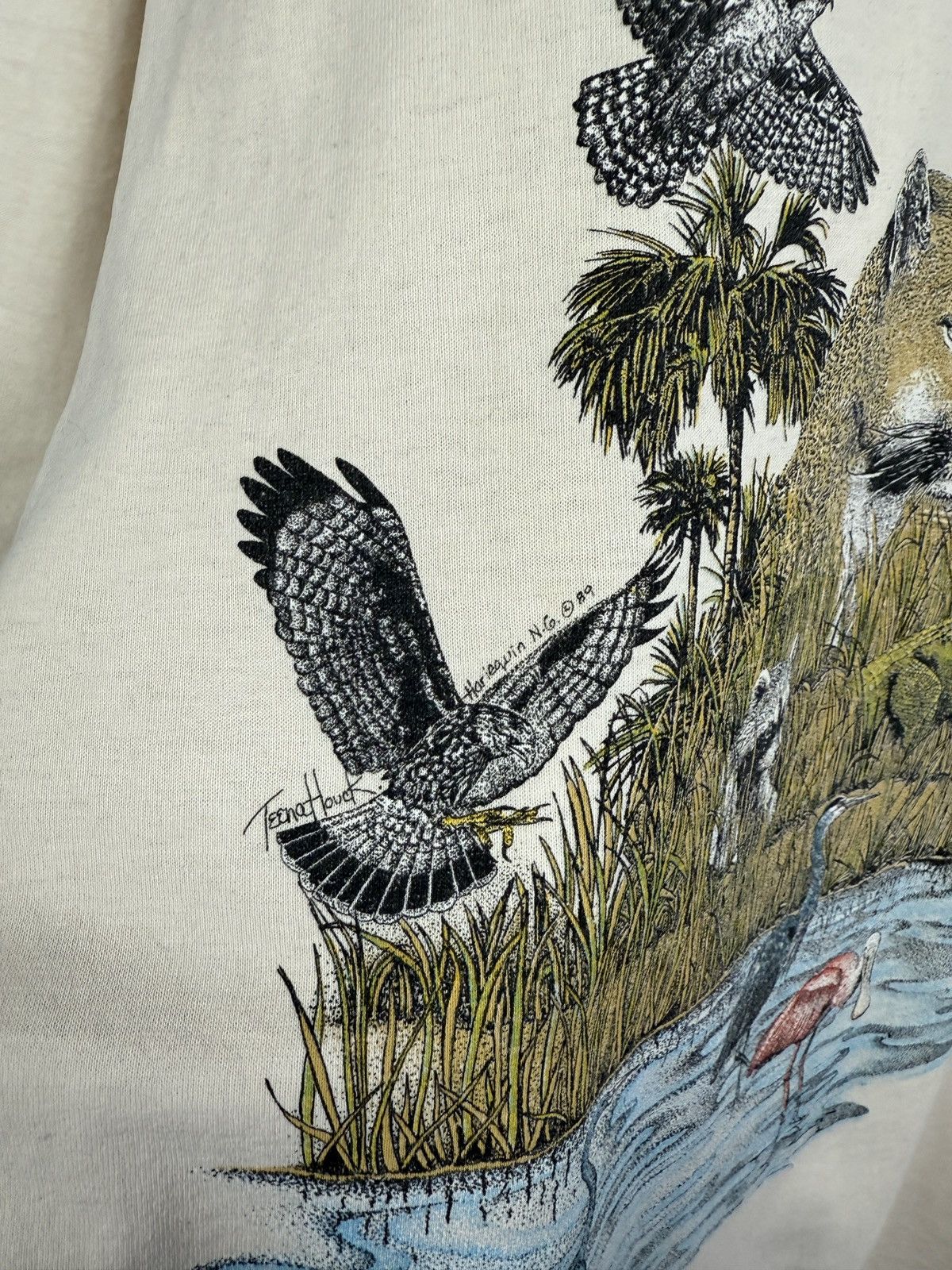 Hanes 🇺🇸 Vintage 1989 Aboriginal Art Animals T-Shirt Single Stitch Size US XL / EU 56 / 4 - 5 Thumbnail