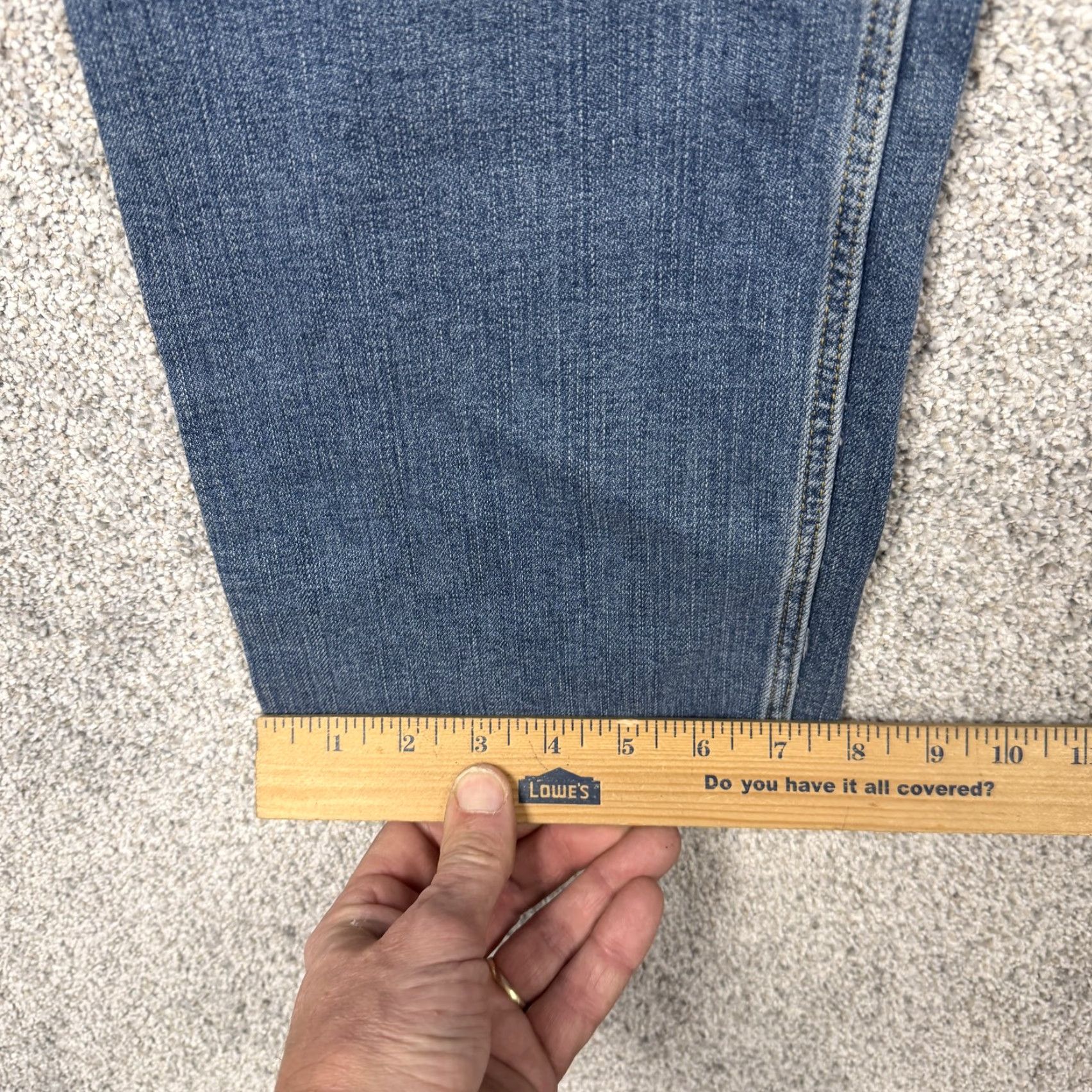 Wrangler Wrangler Jeans Womens High Rise True Straight Crop 29x24 Blue Stretch Denim 8/29 Size 30" / US 8 / IT 44 - 3 Thumbnail