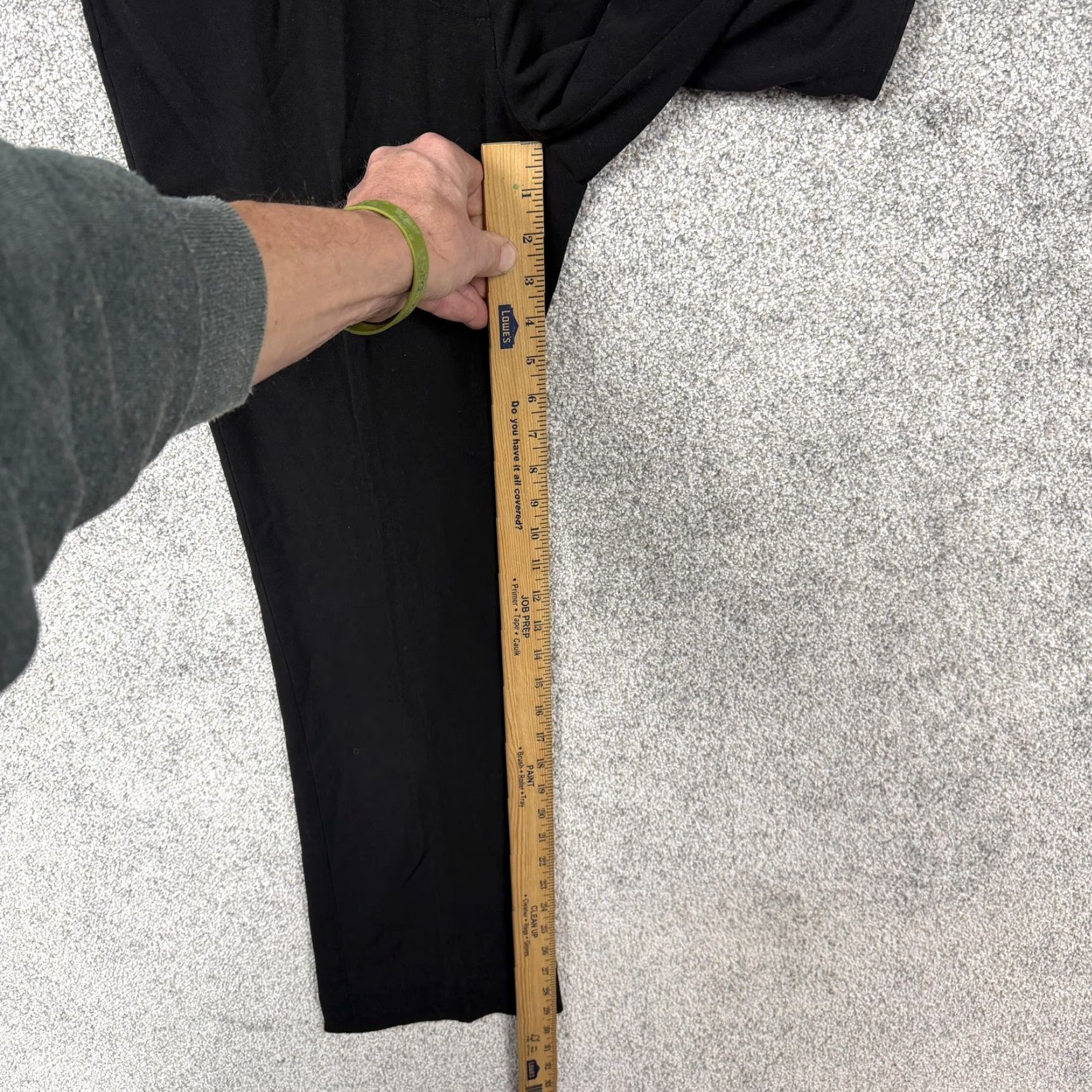 Calvin Klein Calvin Klein Dress Pants Womens 2 Black Straight Leg Flat Front Pockets Stretch 31x29.5 Regular Size 26" / US 2 / IT 38 - 4 Thumbnail