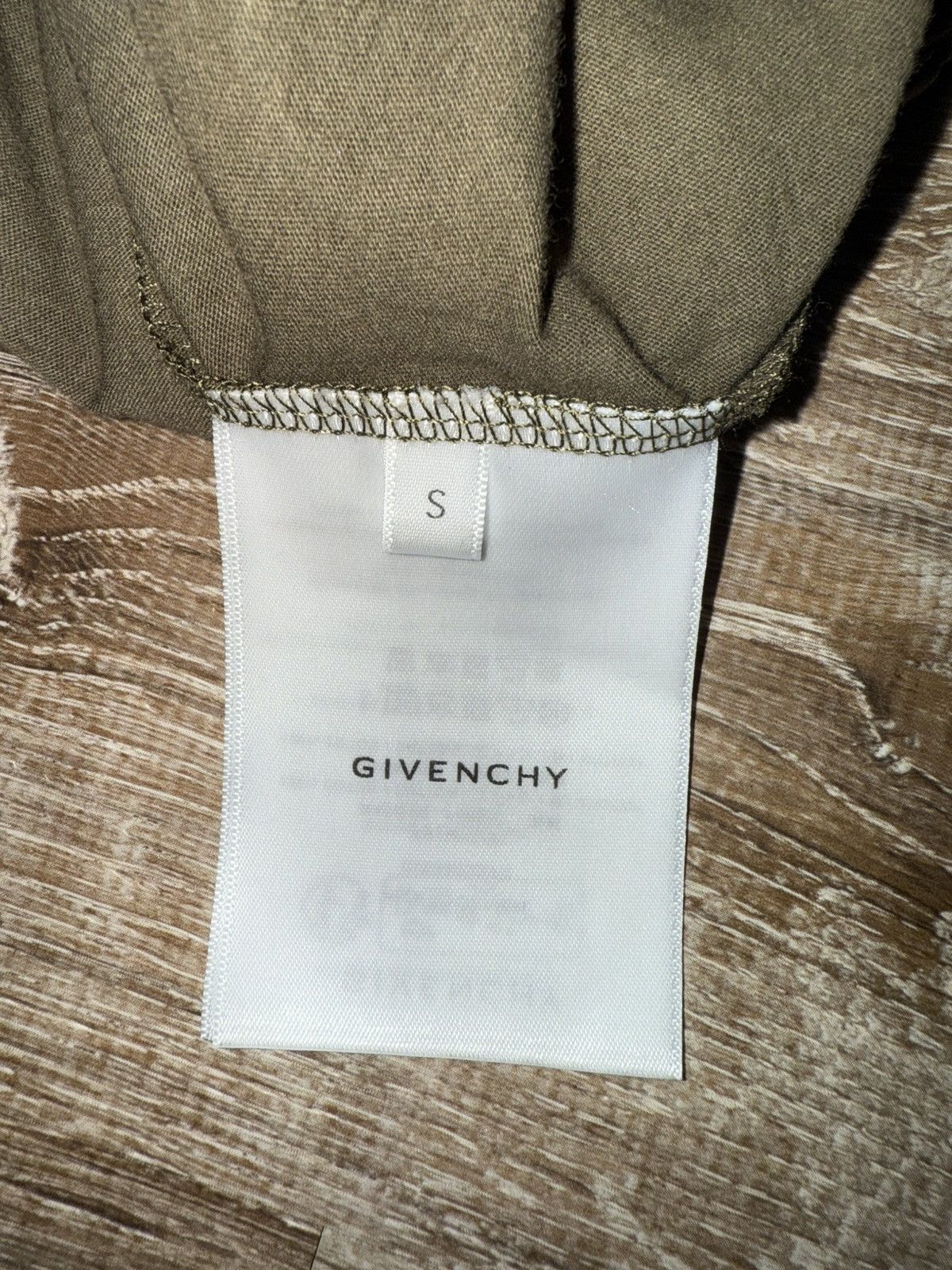 Givenchy Givenchy Khaki Destroyed Layered T-Shirt Size US S / EU 44-46 / 1 - 4 Thumbnail