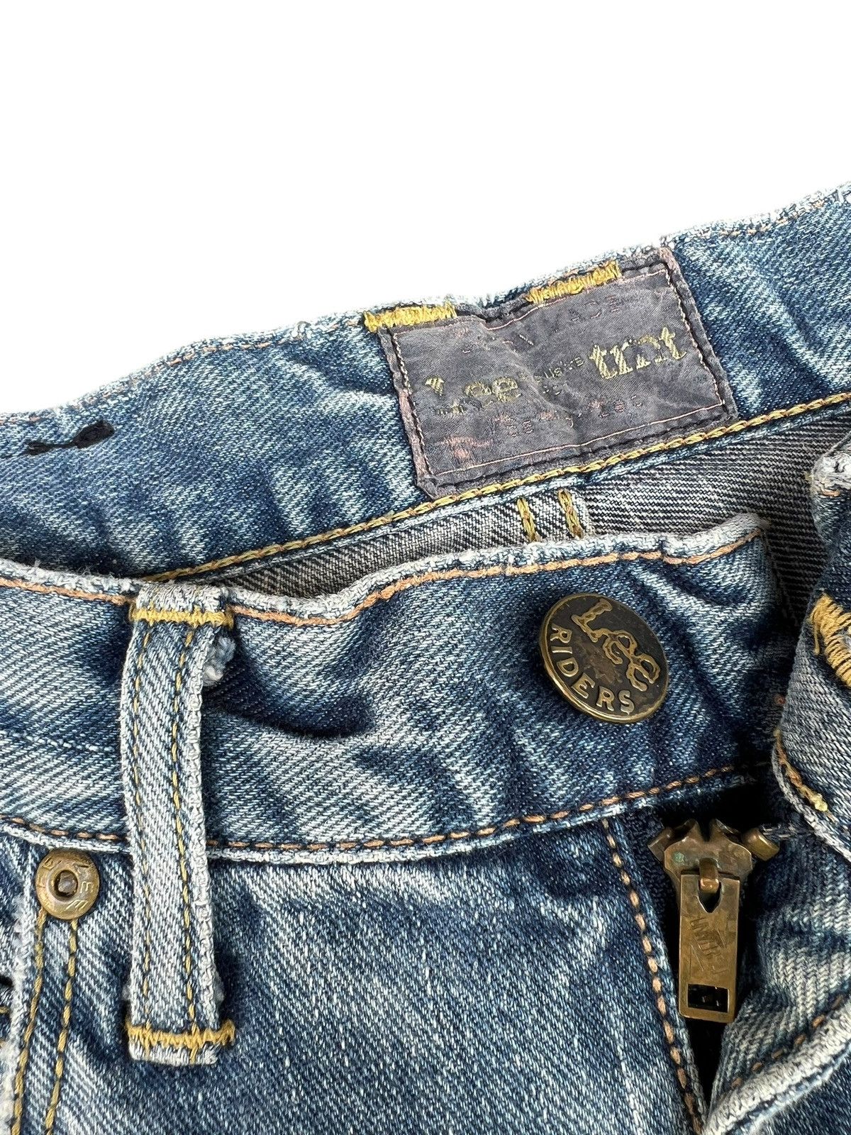 Lee Lee X TMT Japan Distress Embroidery Denim Selvedge Jeans Size US 29 - 5 Thumbnail