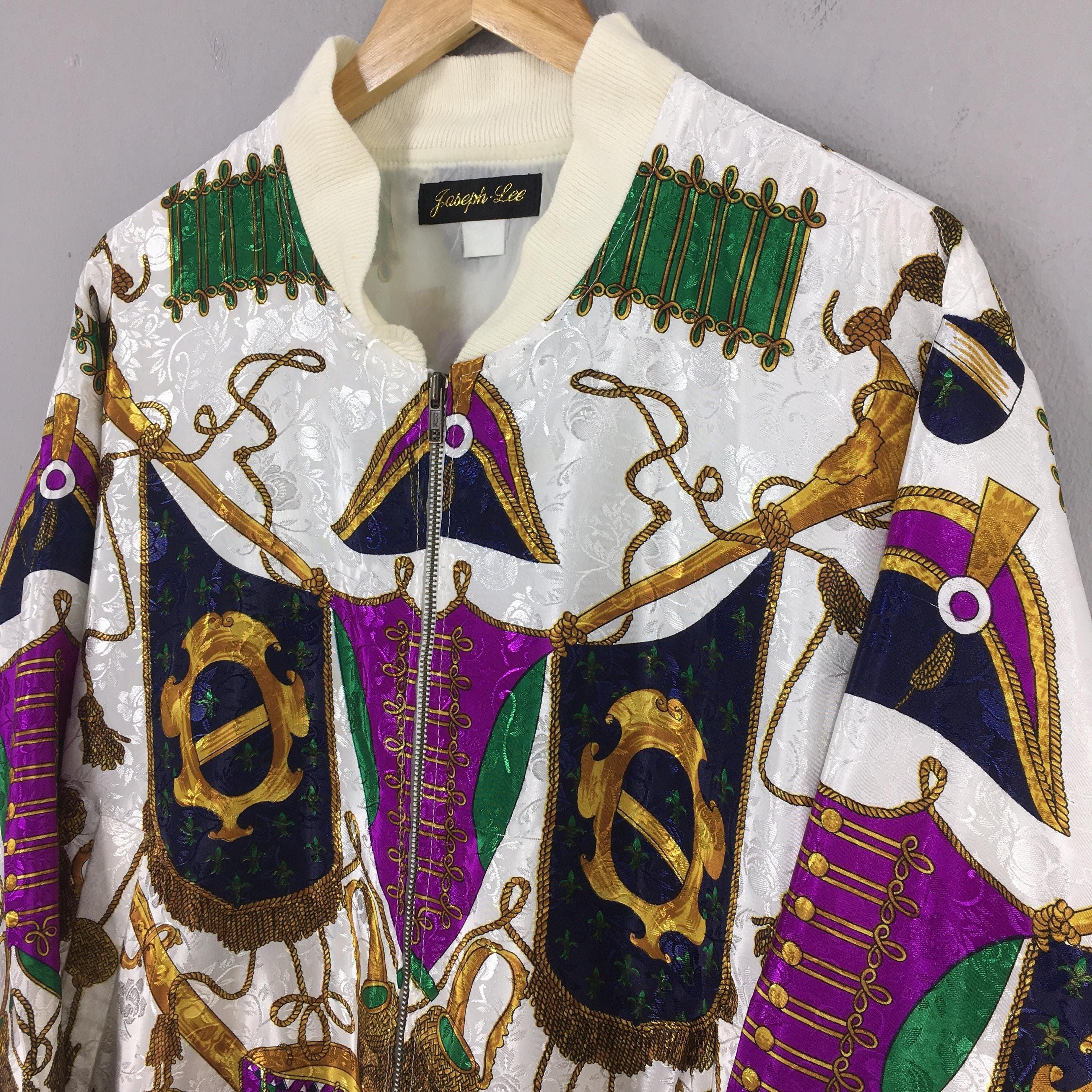 Other Vintage 90's Royalty Baroque Luxury Varsity Jacket XLarge Size US XL / EU 56 / 4 - 3 Thumbnail