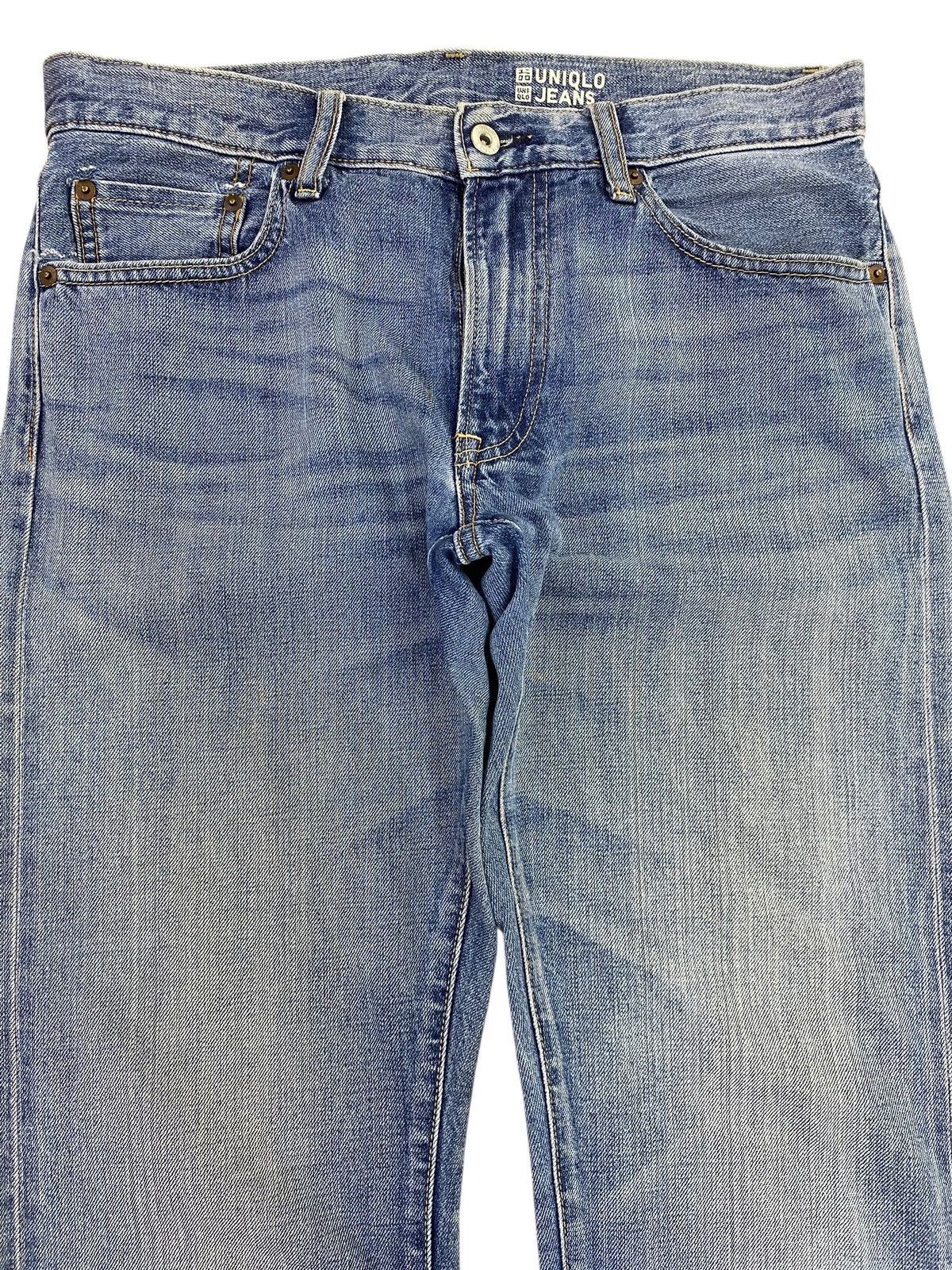 Uniqlo Uniqlo X Selvage Light Blue Wash Style Straight Leg Jeans Size US 32 / EU 48 - 2 Thumbnail