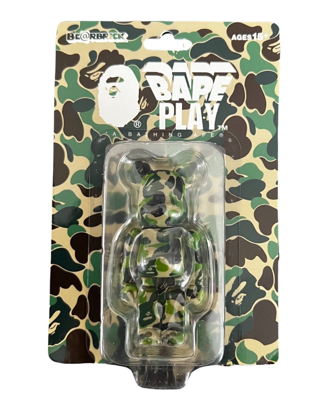 image of 2012 Bearbrick Bape Play 100% Green Camo, Men's