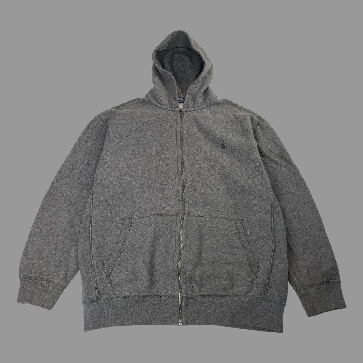 Polo Ralph Lauren × Vintage Vintage 90s polo Ralph Lauren zip up hoodie Size US XL / EU 56 / 4 - 1 Thumbnail