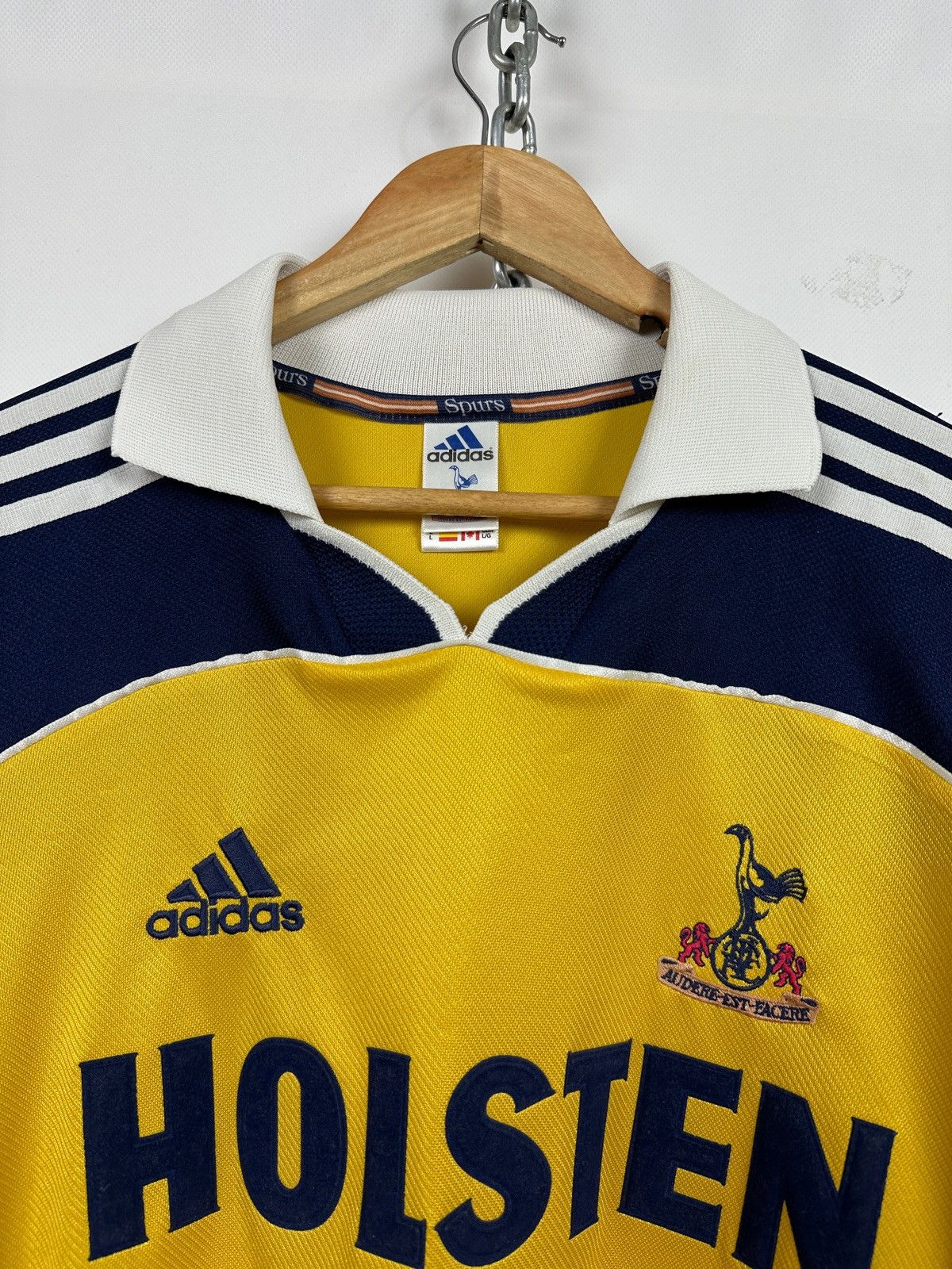 Adidas 1999/00 Adidas Tottenham Hotspur Vintage Away Jersey Size US L / EU 52-54 / 3 - 8 Thumbnail