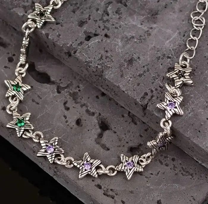 Jewelry Stars Zircons Chain Bracelets Size ONE SIZE - 5 Thumbnail