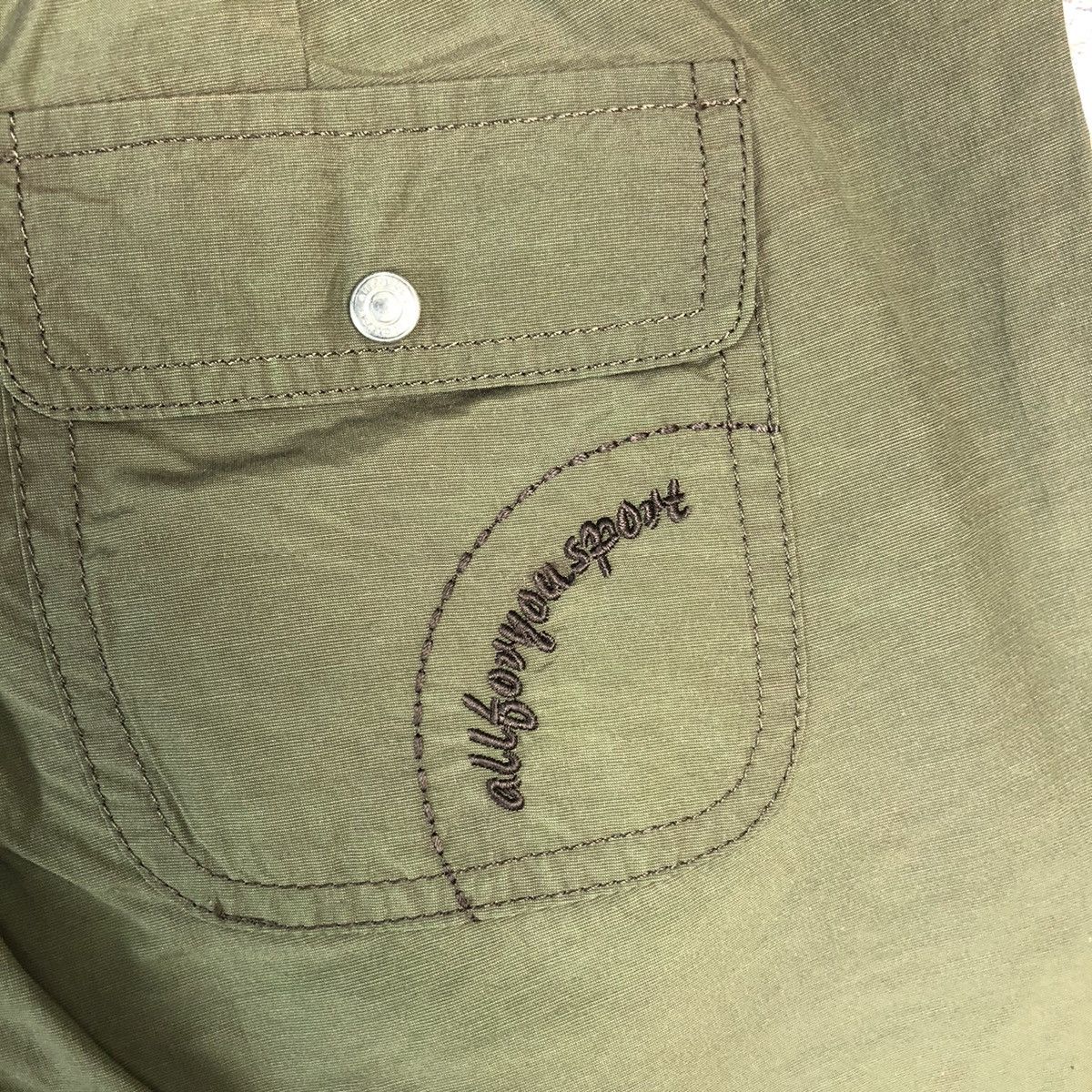 Japanese Brand All Ror You Green Cargo Multipocket Pants #A604 Size 28" / US 6 / IT 42 - 20 Thumbnail
