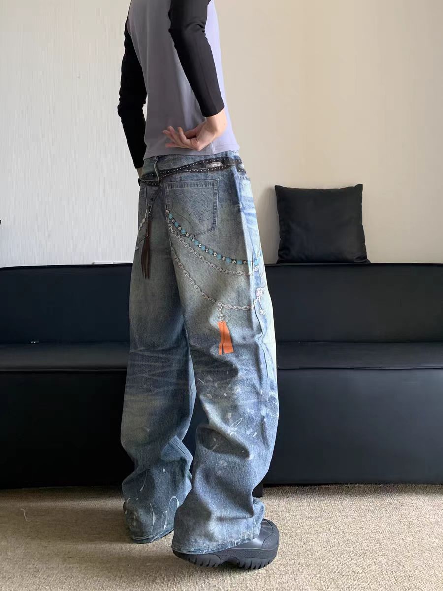 Japanese Brand × Jean Inked Street Vintage Casual Jeans Size US 32 / EU 48 - 3 Thumbnail