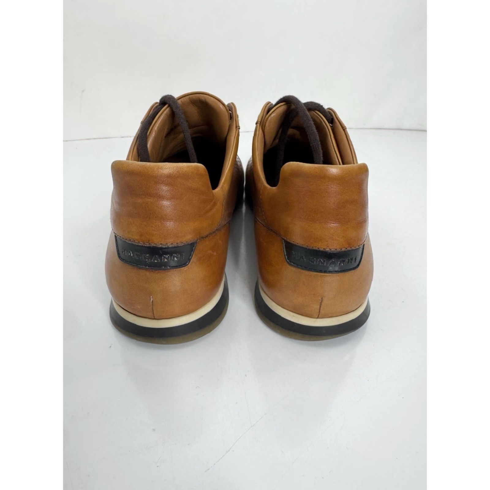 Magnanni MAGNANNI Leather 10 M Sneakers Mens Casual Lace Up Brown Leather Sneaker US Size 10 Size US 10 / EU 43 - 5 Thumbnail
