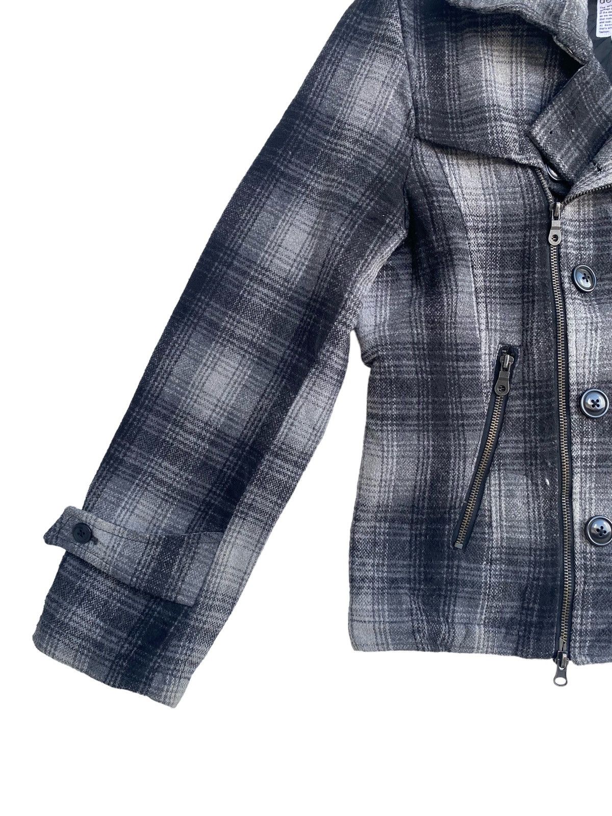 semanticdesign Semantic Design shadow plaid double breast biker jacket Size US L / EU 52-54 / 3 - 3 Thumbnail