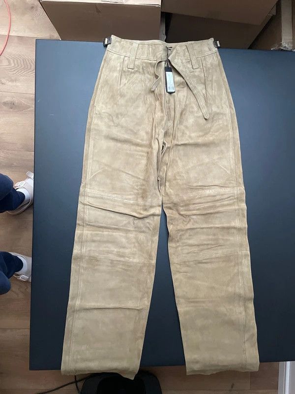 Joseph Joseph March Cashmere Suede Pants Lambskin Leather Size 26" / US 2 / IT 38 - 3 Thumbnail