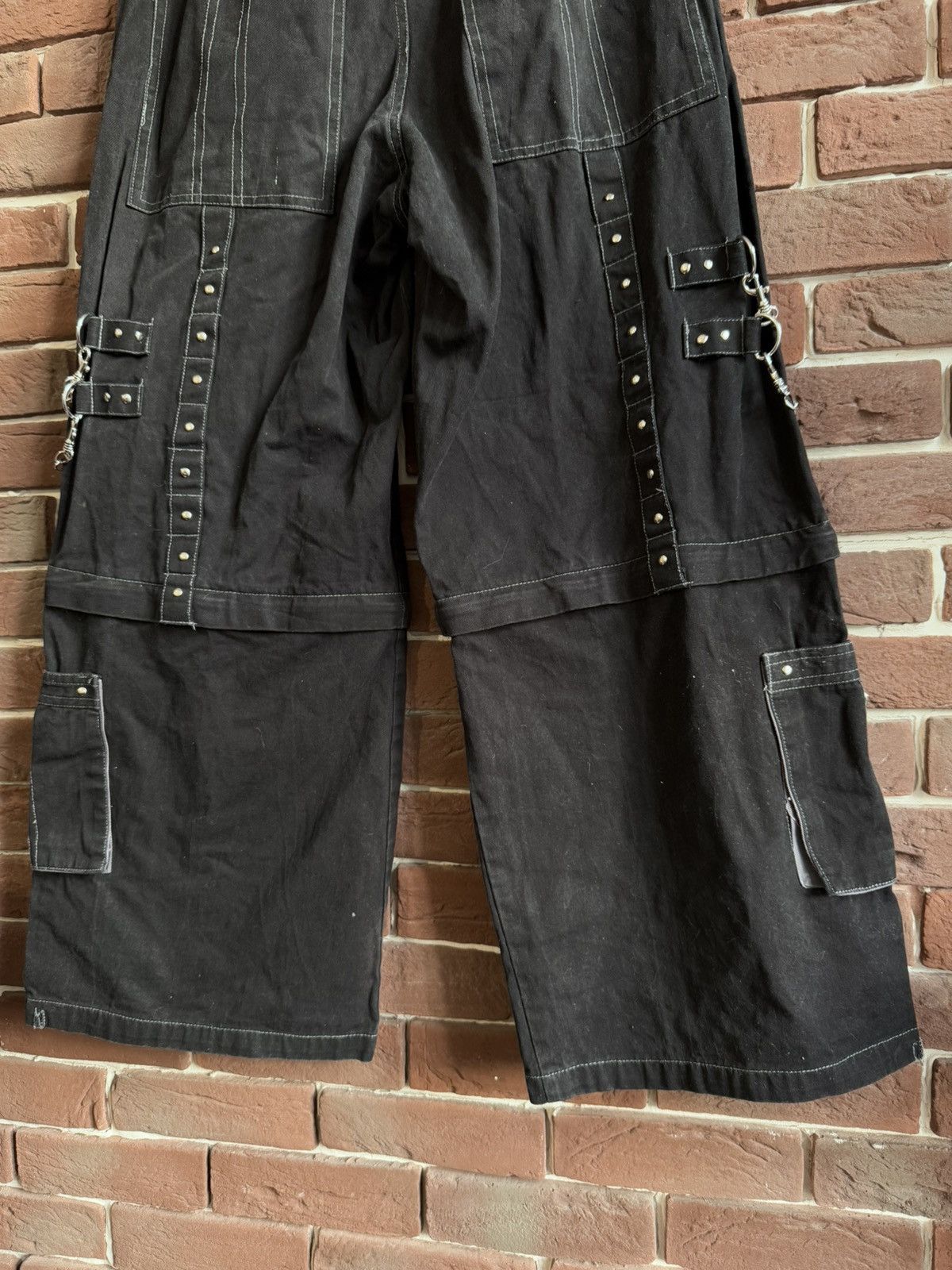 Japanese Brand Rare Dead Threads Bondage Zipper Cargo Pants Rave Techno L Size US 33 - 7 Thumbnail