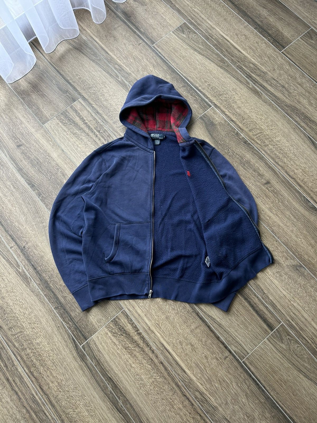 Polo Ralph Lauren × Vintage Vintage Polo Ralph Lauren faded zip-hoodies aztec Size US L / EU 52-54 / 3 - 2 Thumbnail