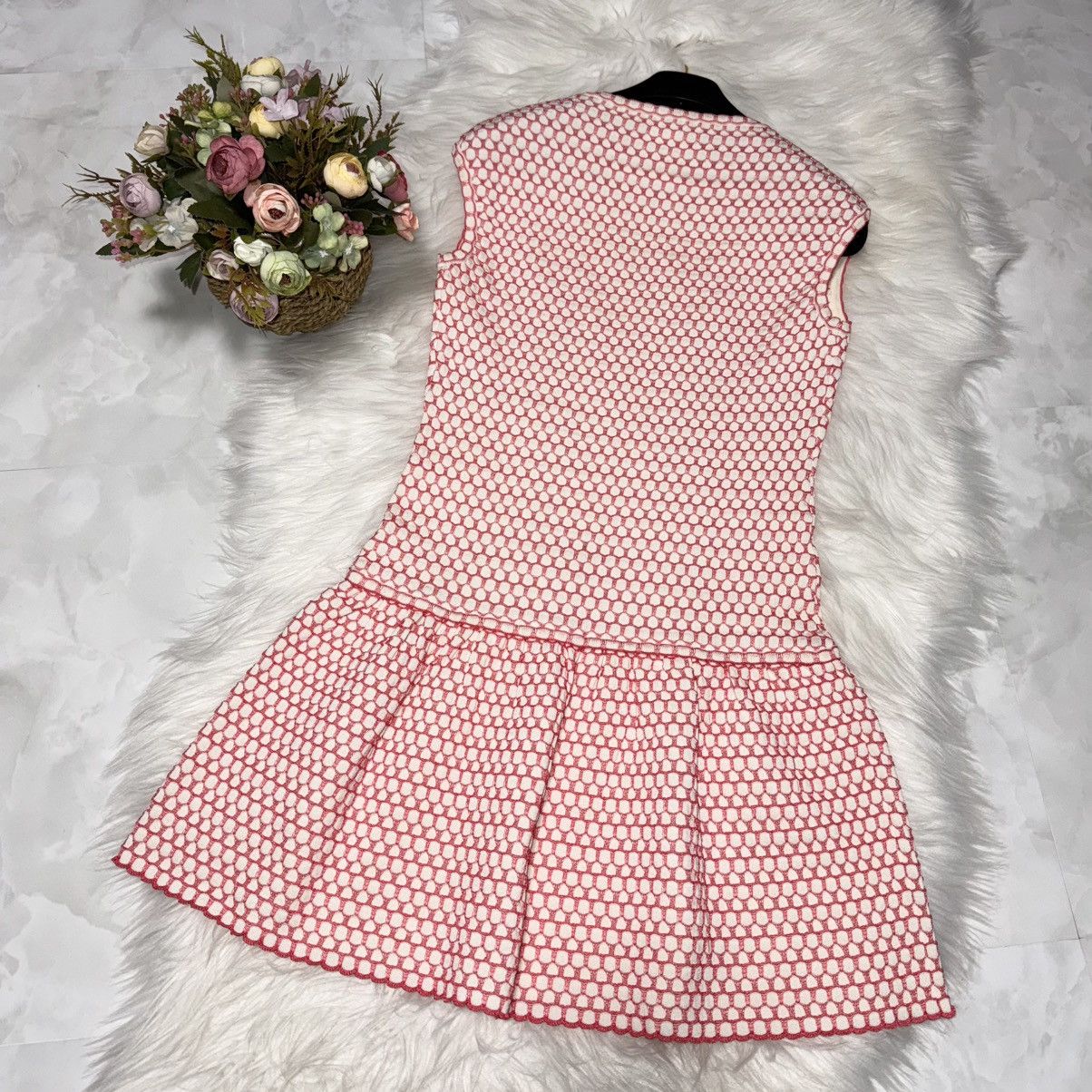 Chanel Authentic Chanel Embellished Flared Sleeveless Knit Dress 34 Size XXS / US 00 / IT 34 - 4 Thumbnail