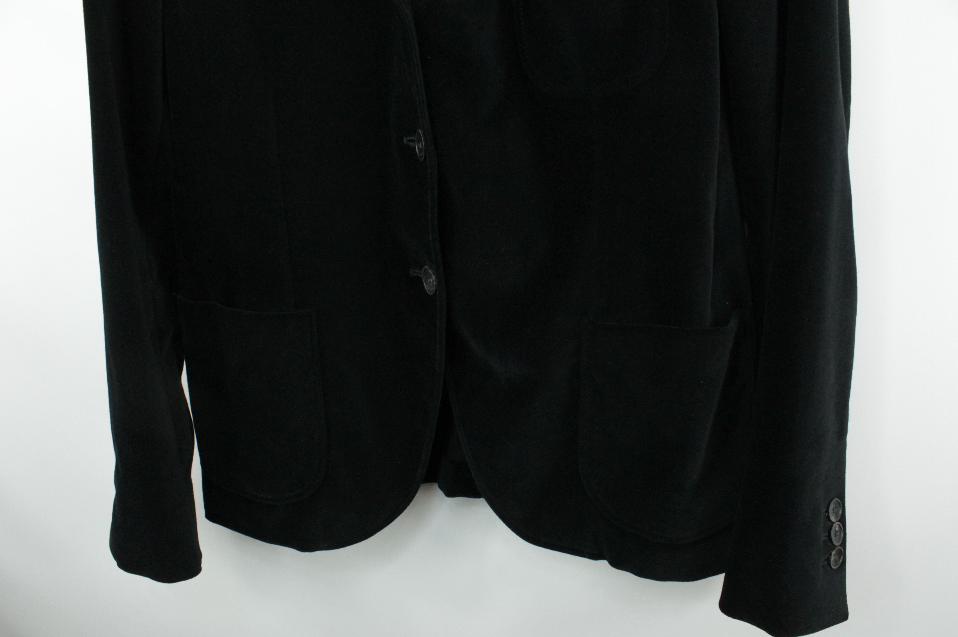 Boglioli Boglioli Women's Black Velvet Sport Coat Blazer Jacket Size M / US 6-8 / IT 42-44 - 3 Thumbnail
