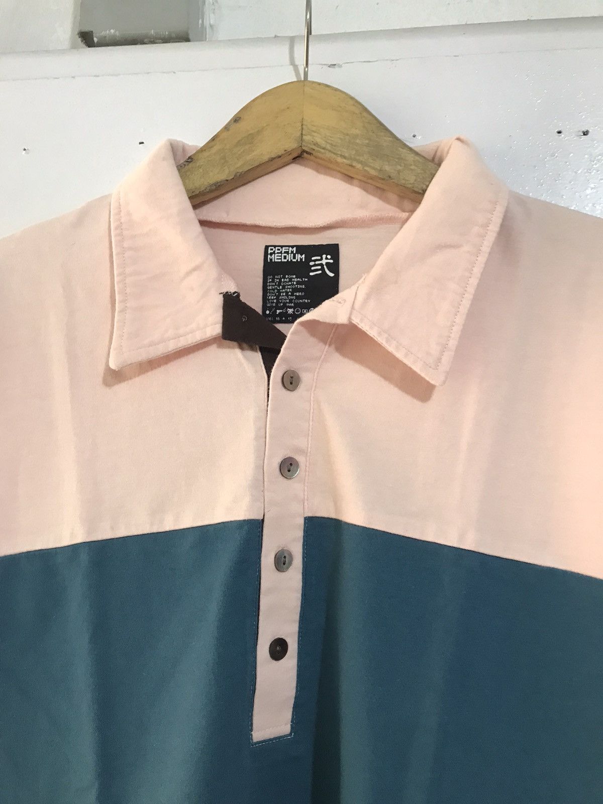 If Six Was Nine × Japanese Brand × PPFM PPFM 3tone Poloshirt Size US M / EU 48-50 / 2 - 3 Thumbnail