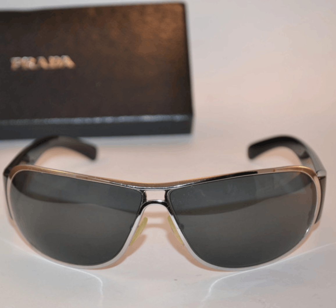 Prada × Vintage PRADA Sunglasses Star Flame Wrap Shield Mask Sport Symbole Size ONE SIZE - 2 Thumbnail
